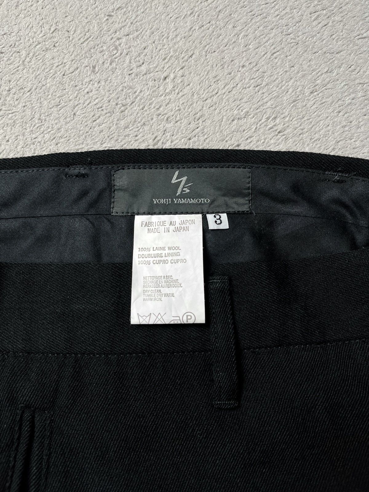Y's × Yohji Yamamoto Yohji Yamamoto Wool Wide Leg Trouser Size US 30 / EU 46 - 8 Thumbnail