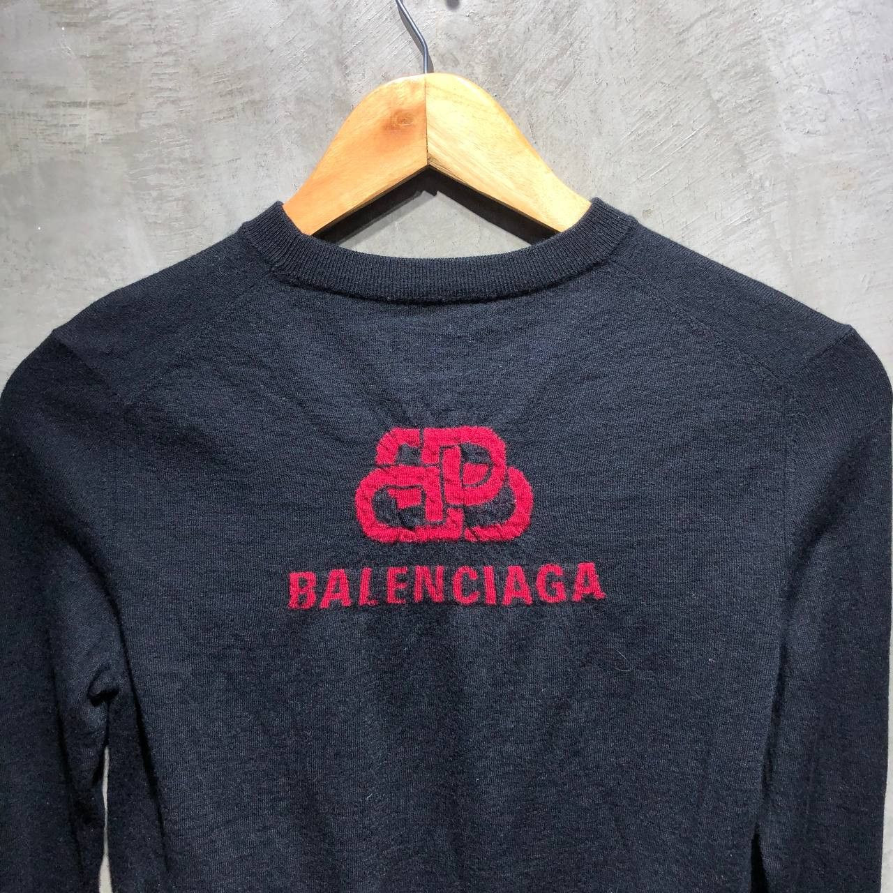 Balenciaga Balenciaga BB logo interlocking Knitted Sweatshirt Size S / US 4 / IT 40 - 2 Thumbnail