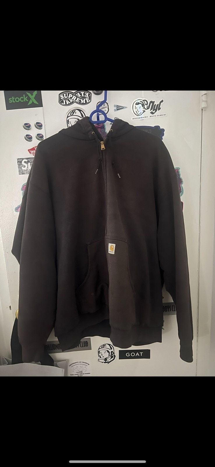 Carhartt Brown Carhartt Heavy Workwear Zip Up Size US XL / EU 56 / 4 - 1 Thumbnail