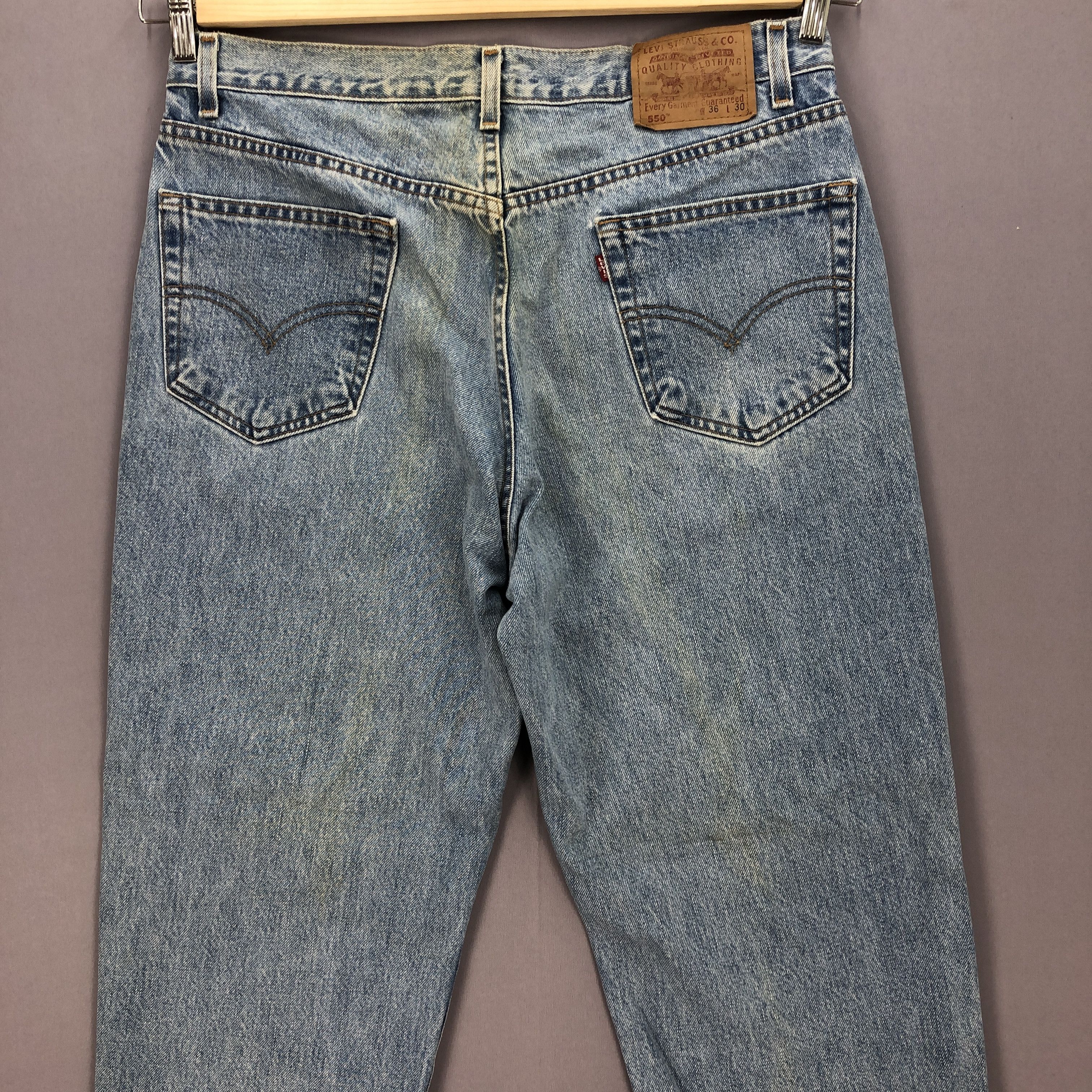 Levi's Vintage 90s Levis Faded Jeans Levi's Stonewash Denim Size US 34 / EU 50 - 4 Thumbnail