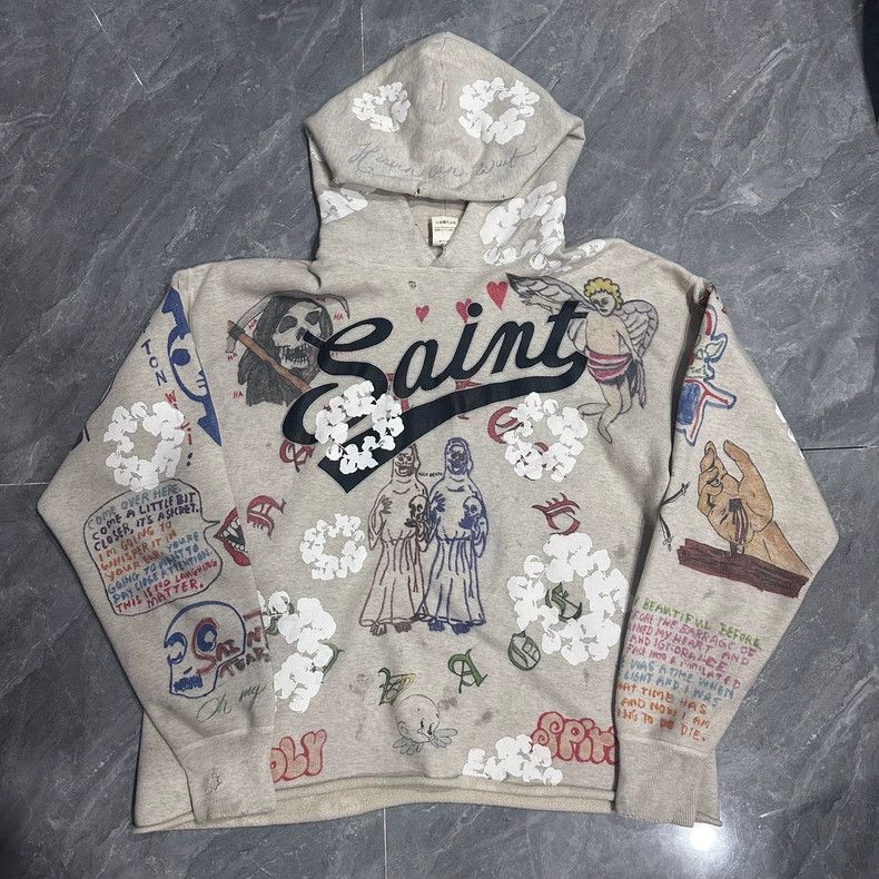 Saint Michael Saint Michael Graffiti hoodie Size US XL / EU 56 / 4 - 1 Thumbnail