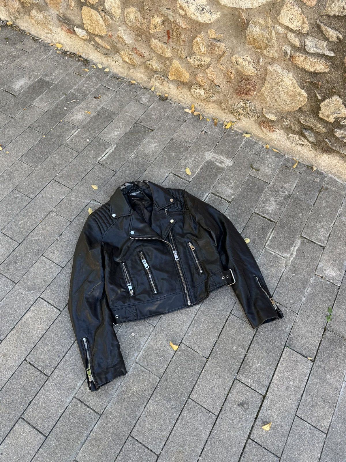 Japanese Brand 00s Japanese Y2k Biker Distressed Jacket If9was6 LGB Style Size L / US 10 / IT 46 - 1 Thumbnail