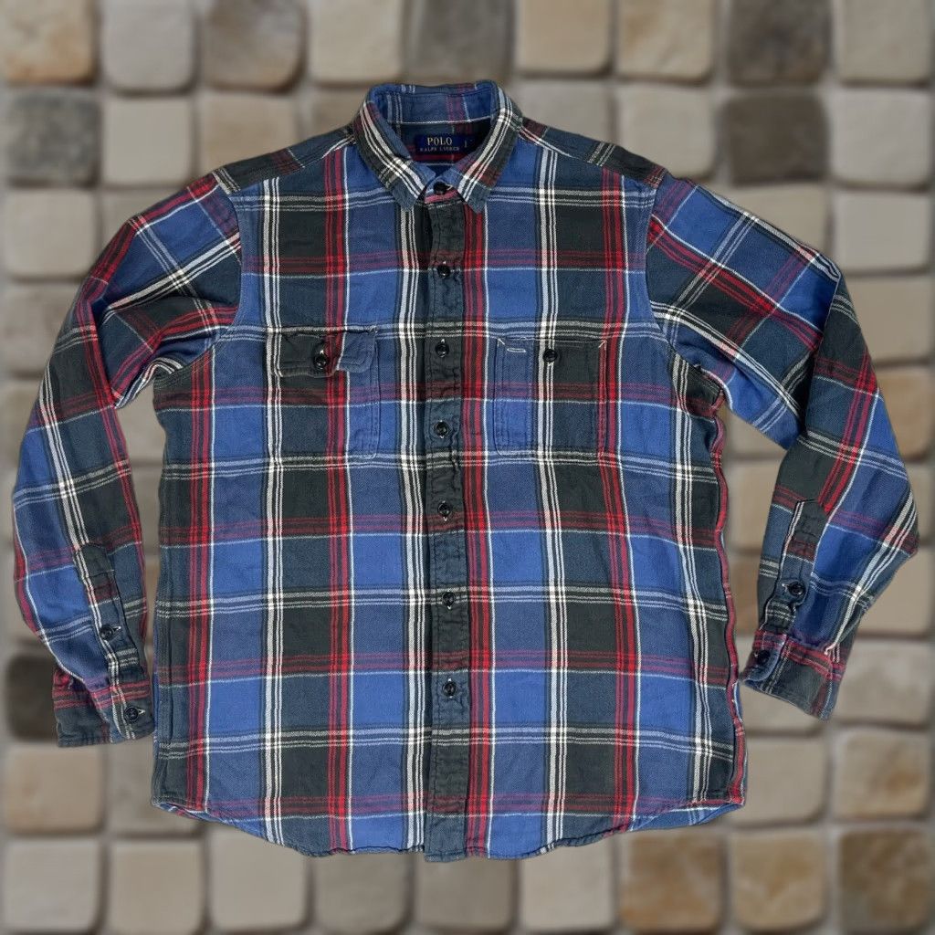 Polo Ralph Lauren Polo Ralph Lauren Button-Up Flannel Shirt Plaid Multicolor Sz L Mens Size US L / EU 52-54 / 3 - 1 Thumbnail