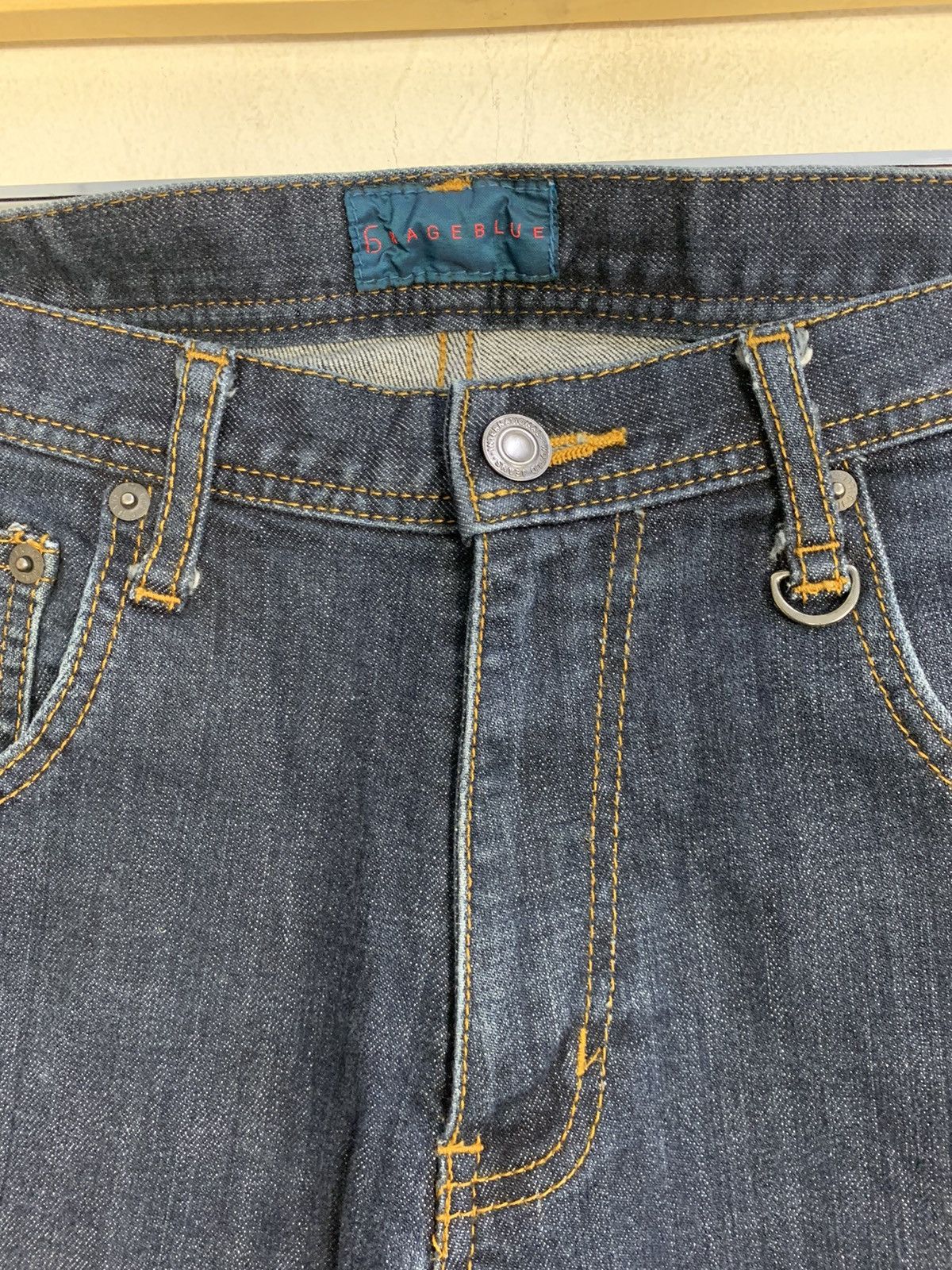 Japanese Brand × RAGEBLUE Hype Rageblue Dark Indigo Denim Jeans Zipper Back Pocket Size US 30 / EU 46 - 5 Thumbnail
