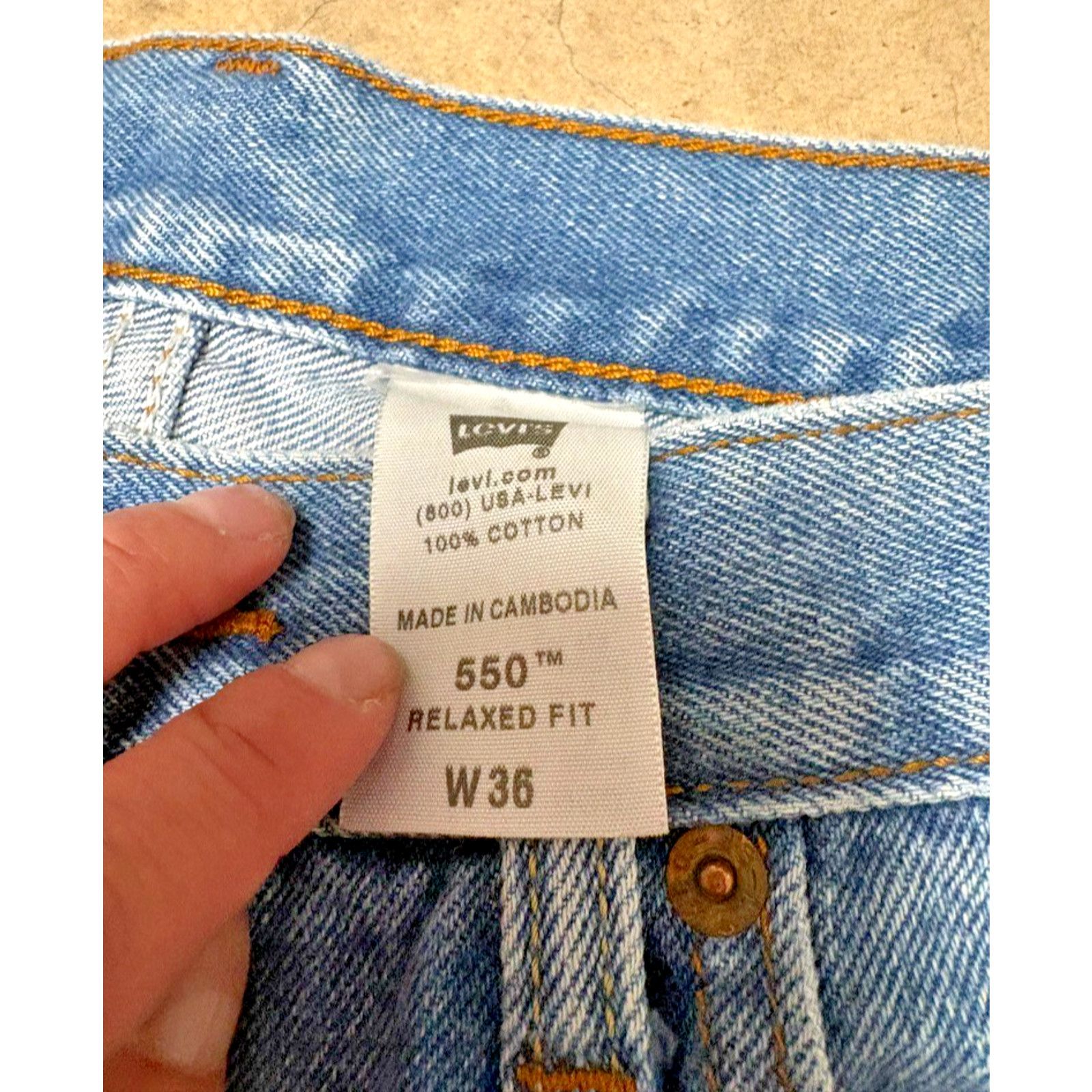 Levi's Vintage Levi's 550 Distressed Denim Cut Off Shorts W36 Size US 36 / EU 52 - 5 Thumbnail