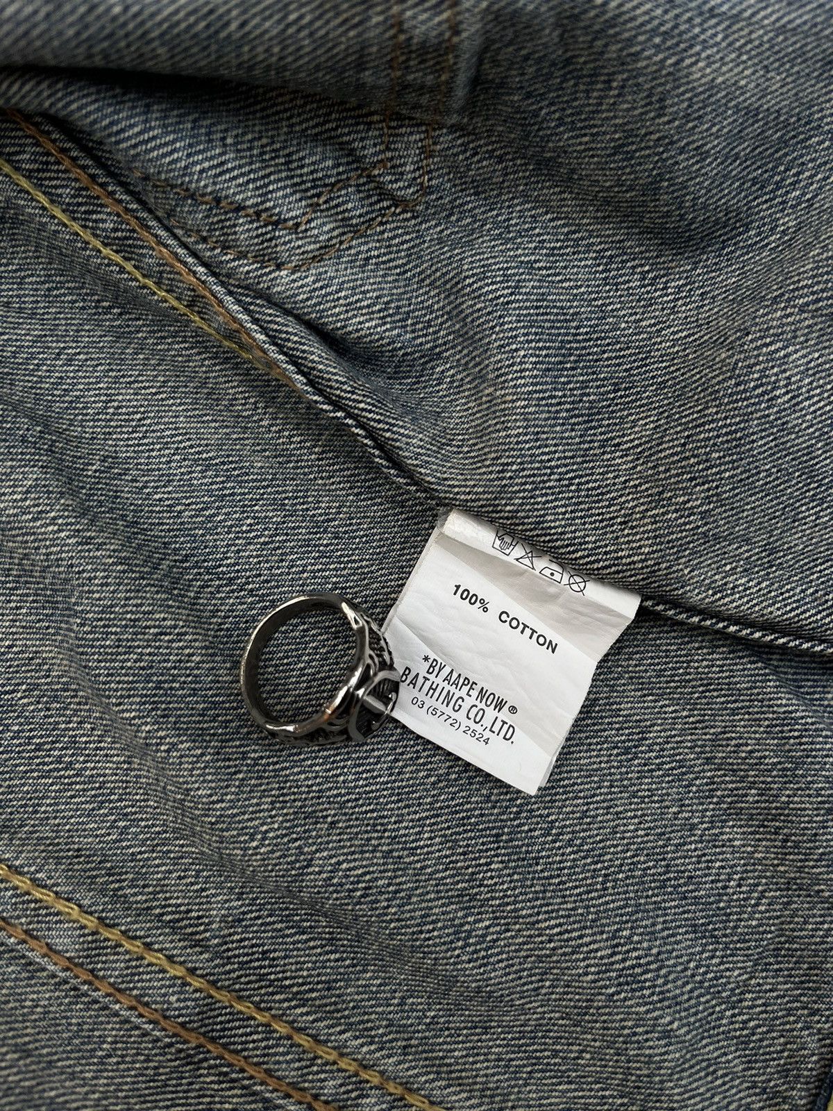 Aape × Supreme × Vintage RARE AAPE DENIM JACKET Size US XXS / EU 40 - 12 Thumbnail