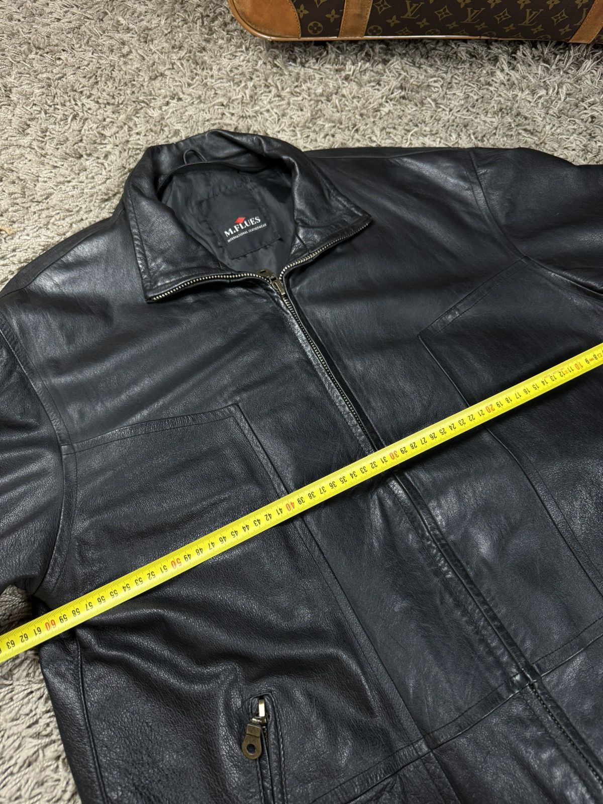 Vintage Vintage leather bomber jacket 90s original retro casual item Size US XL / EU 56 / 4 - 5 Thumbnail