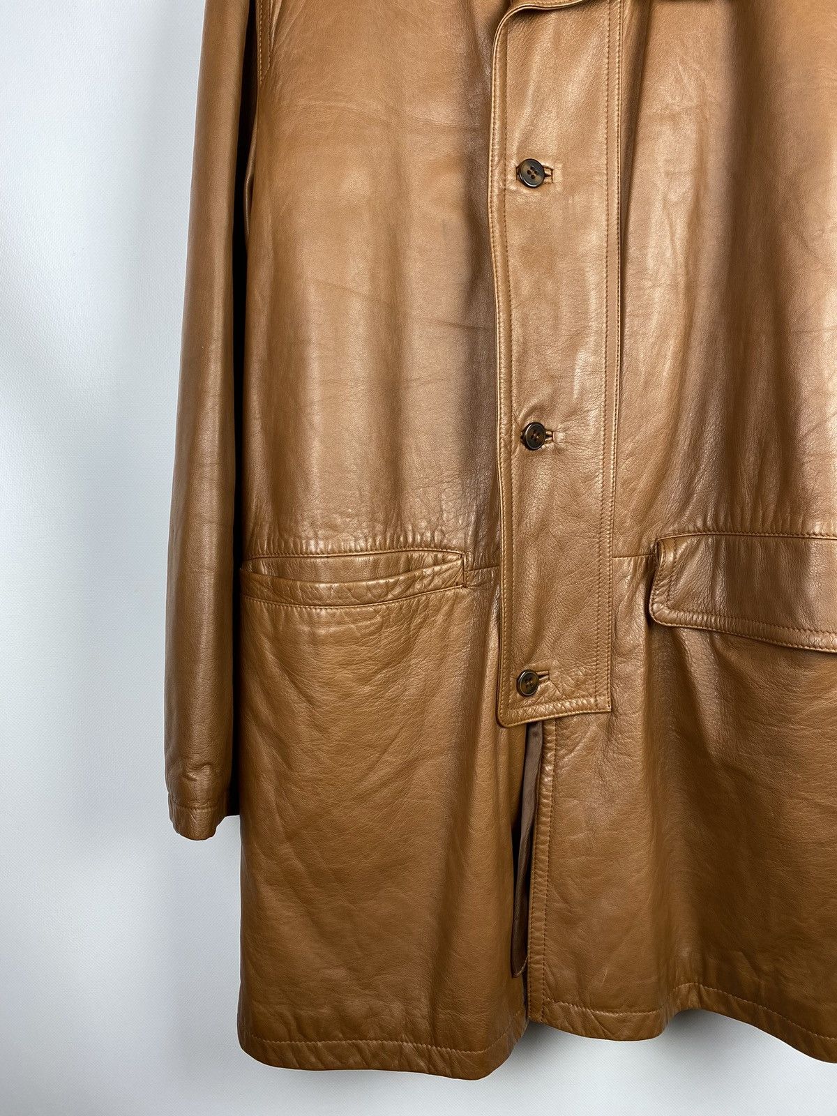 Mandelli Enrico Mandelli vintage real leather men’s coat jacket Size US L / EU 52-54 / 3 - 7 Thumbnail