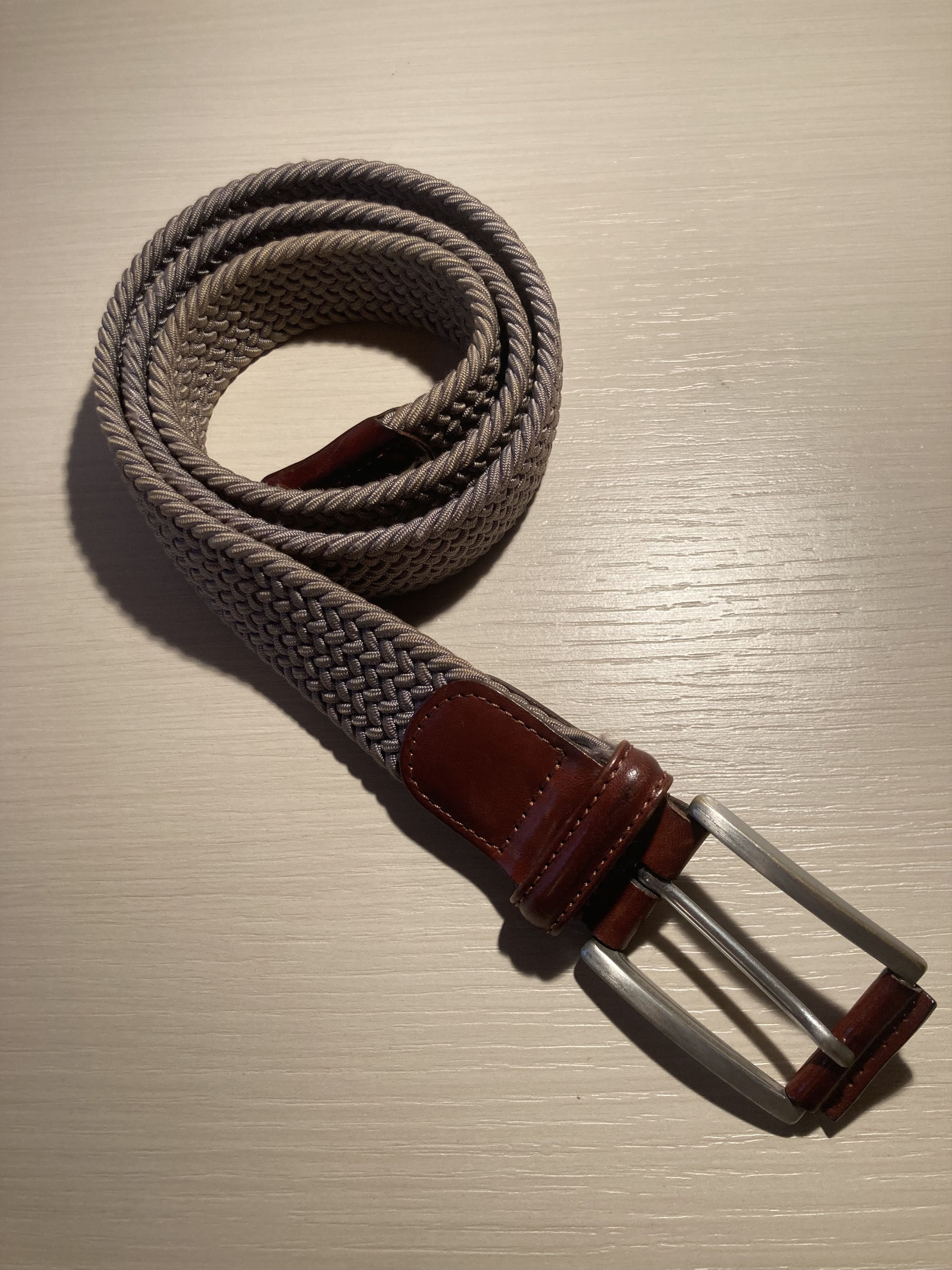 Andersons ANDERSON'S belt in grey nylon and brown leather size 36 Size ONE SIZE - 2 Thumbnail