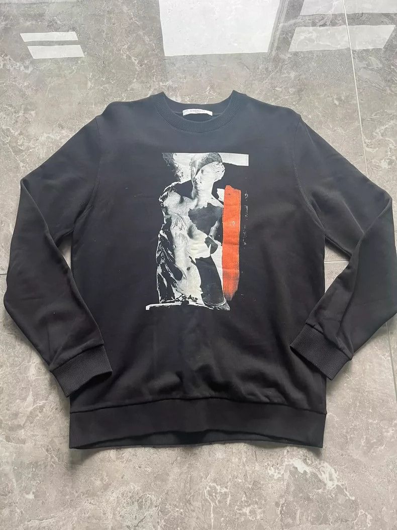 Givenchy Givenchy Men's Black Venus Statue Print Jersey Cotton Pull Size US M / EU 48-50 / 2 - 2 Thumbnail