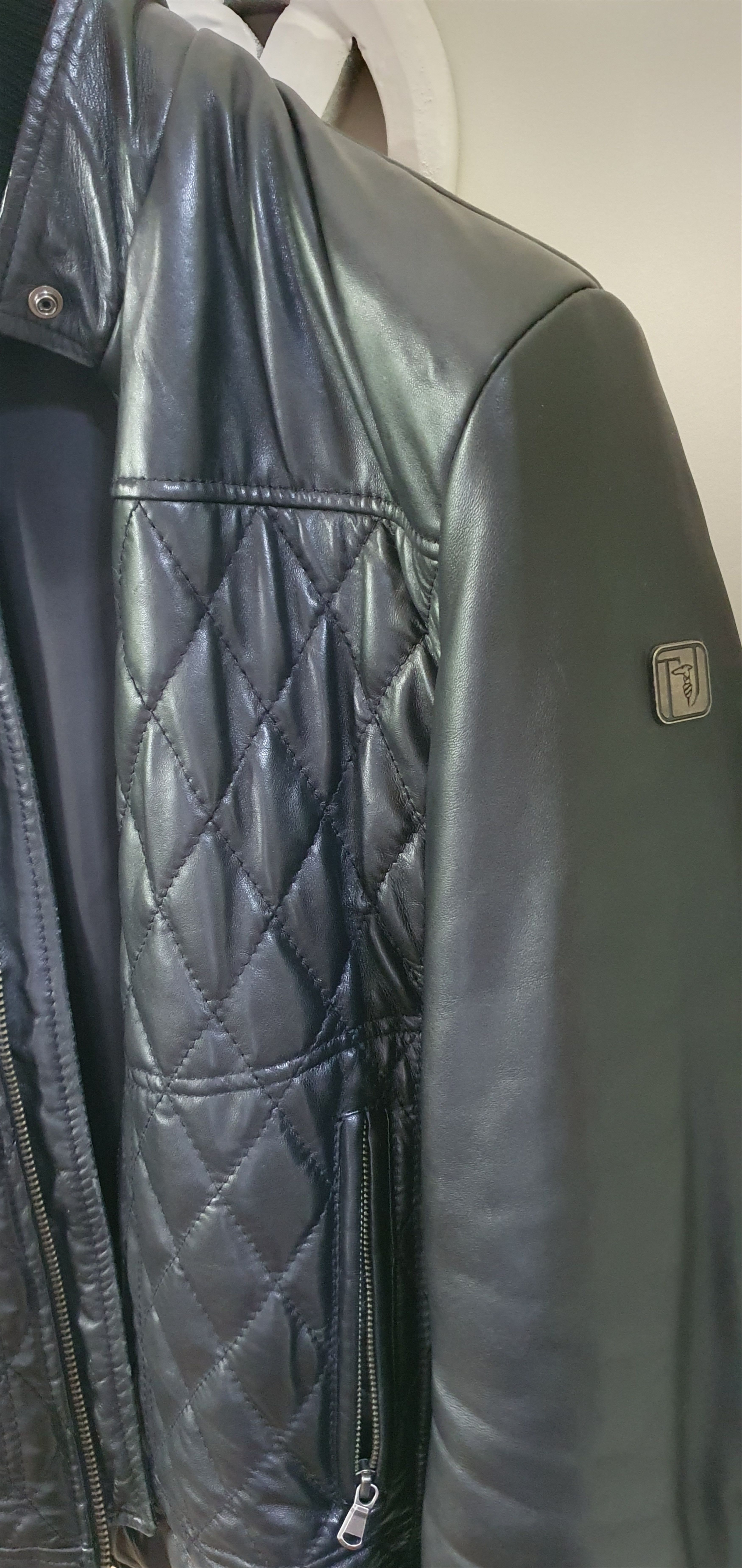 Trussardi Lightly insulated leather jacket Size US M / EU 48-50 / 2 - 4 Thumbnail