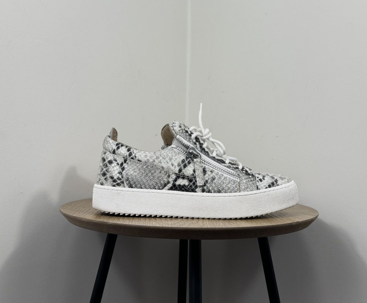 Giuseppe Zanotti Giuseppe Zanotti May London Roccia Snakeskin Sneakers Shoes Size US 9 / EU 42 - 4 Thumbnail
