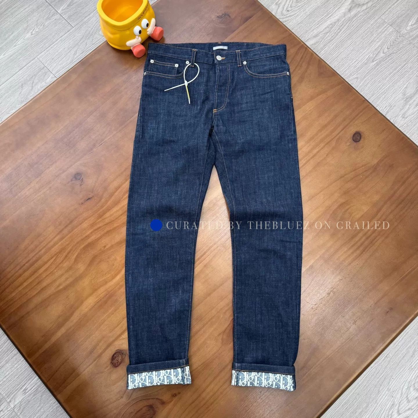 Dior Cuffed Denim Jeans in Blue, Size 30 Size US 30 / EU 46 - 1 Thumbnail