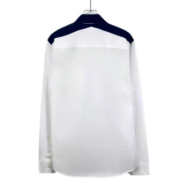 Givenchy Givenchy Size39 White Patchwork Cotton Collar Single-Breast Size US M / EU 48-50 / 2 - 2 Thumbnail