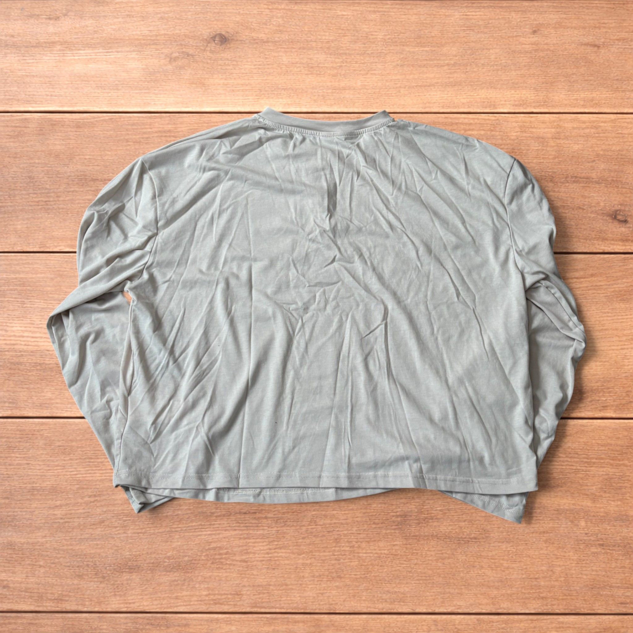 Japanese Brand Relaxed fit Henley long sleeve top tshirt in beige. Size US M / EU 48-50 / 2 - 2 Thumbnail