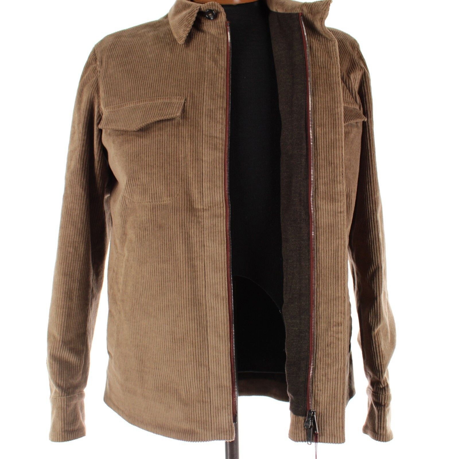 Luciano Barbera Luciano Barbera Jacket Size M US In Brown Cotton Size US M / EU 48-50 / 2 - 6 Thumbnail