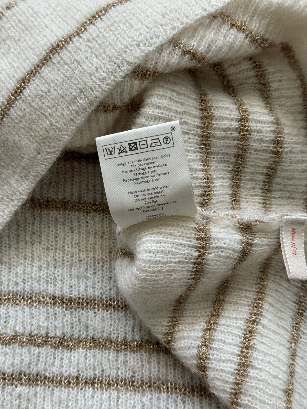 Designer × Sezane Sezane alpaca + mohair blend striped sweater Size S / US 4 / IT 40 - 6 Thumbnail