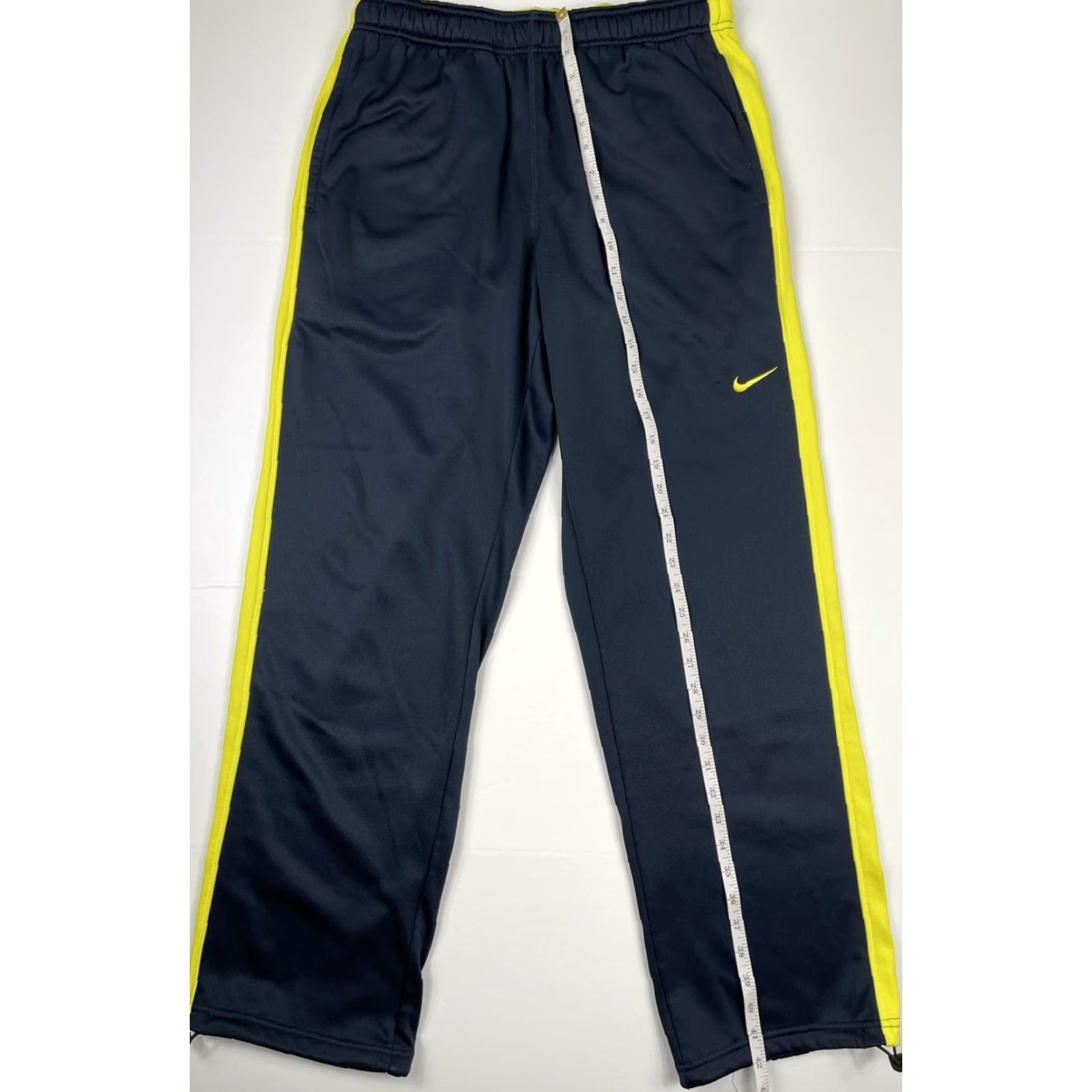 Nike Nike Therma Pants Sweatpants Nike Mens L Blue Volt Yellow Swoosh Logo Athletic Size US 32 / EU 48 - 7 Thumbnail