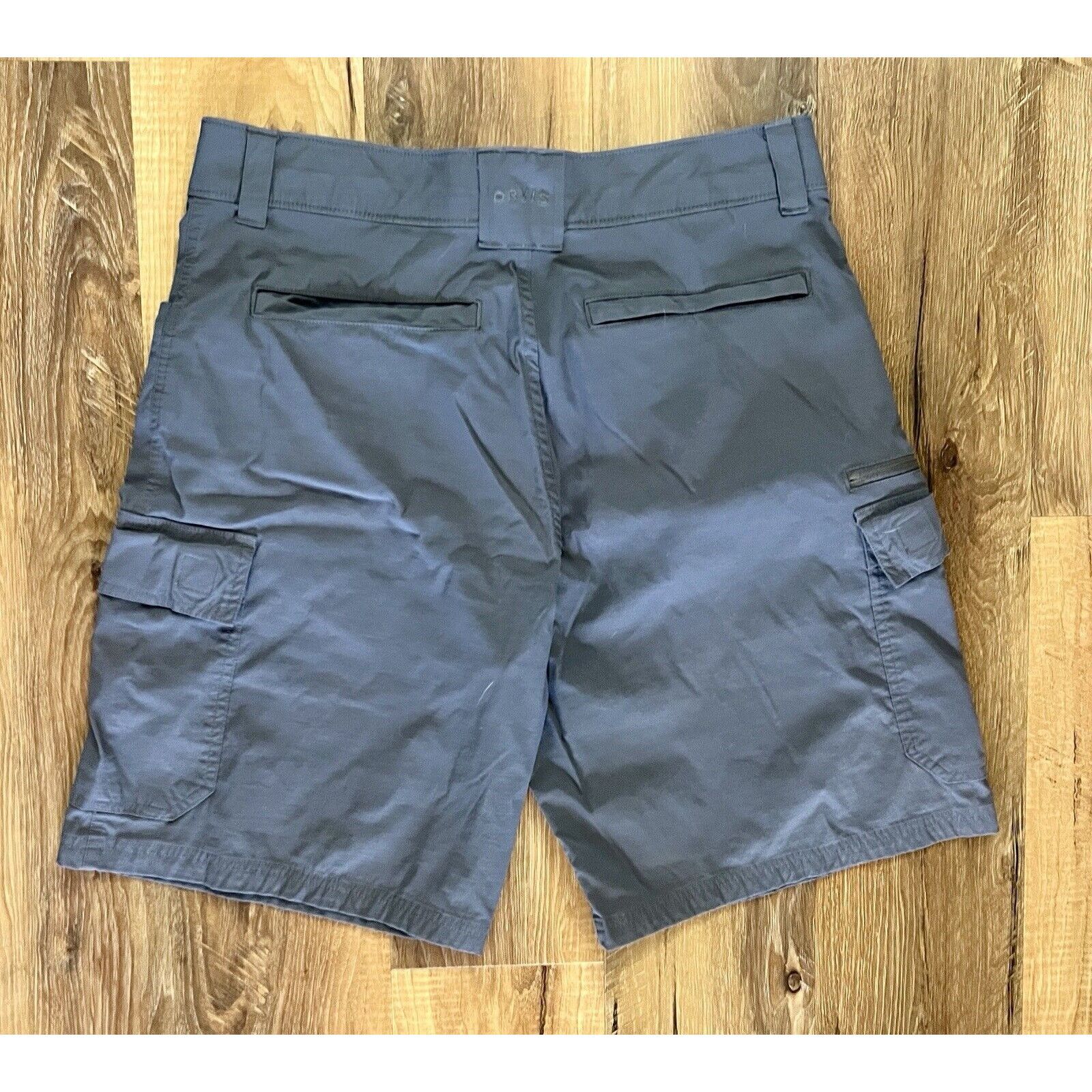 Orvis Orvis Mens Tech Cargo Shorts Nylon Spandex Blend Gray EUC Size US 32 / EU 48 - 2 Thumbnail