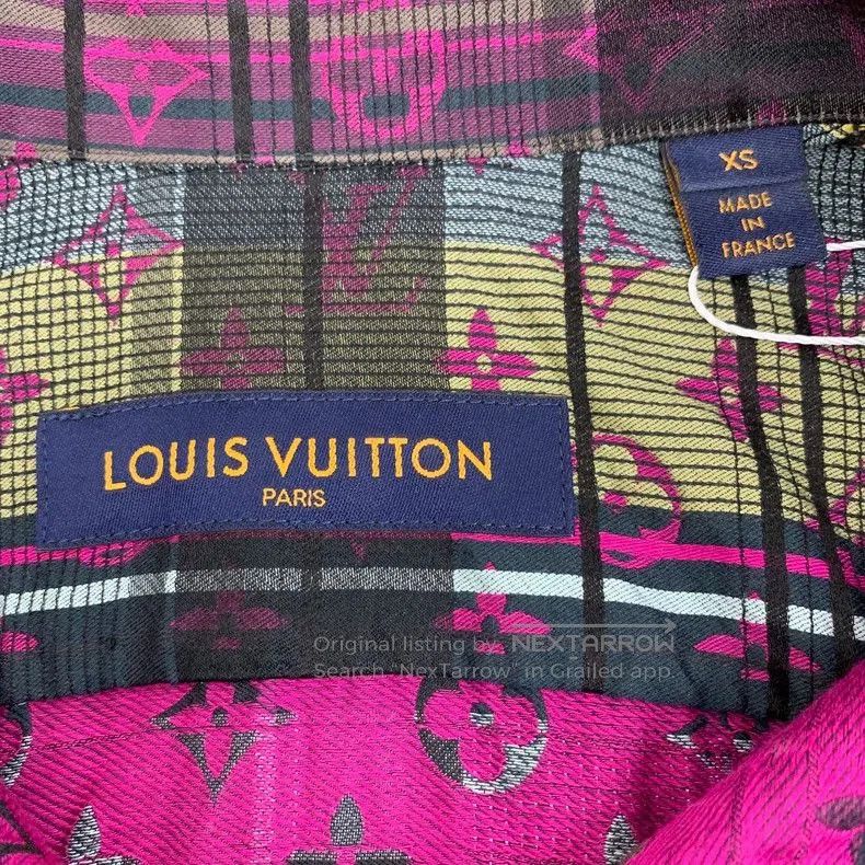 Louis Vuitton Louis Vuitton Striped Logo Cotton Shirt. Size US XS / EU 42 / 0 - 5 Thumbnail