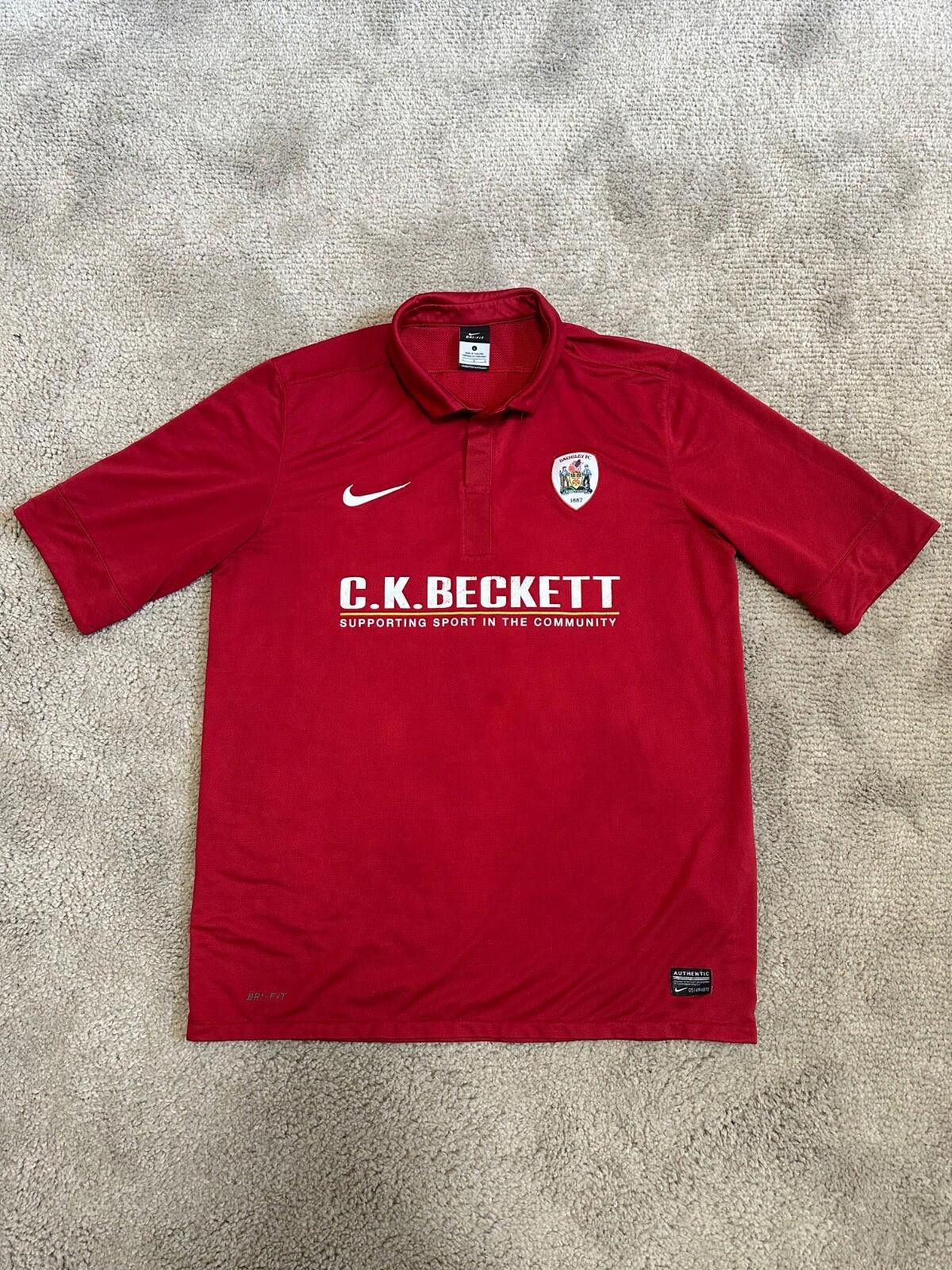 Nike Nike Barnsley 2011/2012 Home Football Shirt Jersey Mens Sz L Size US L / EU 52-54 / 3 - 1 Thumbnail