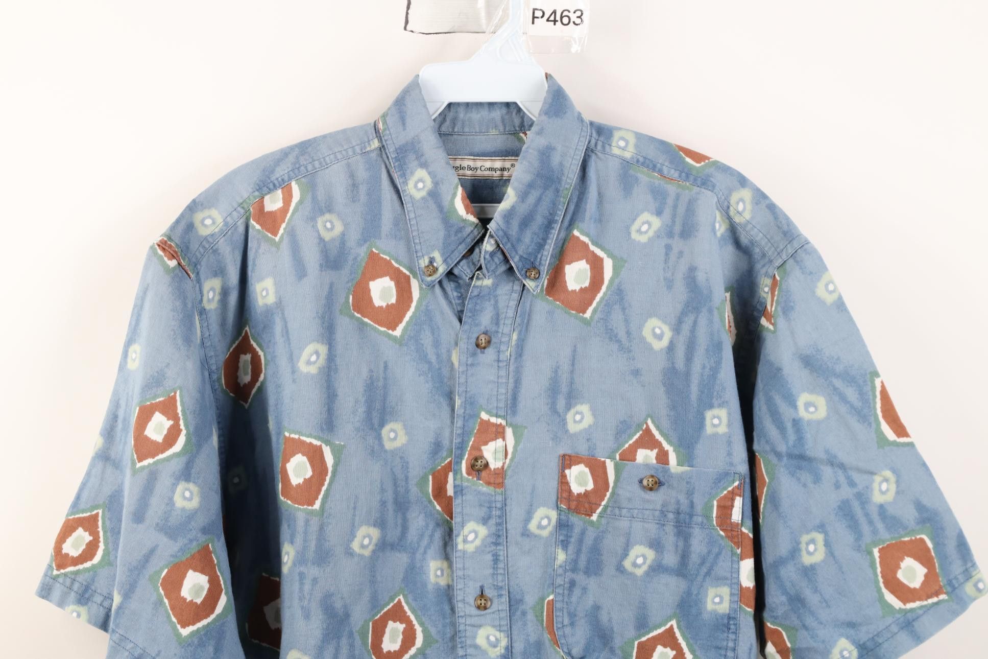 Vintage Vintage 90s Streetwear Short Sleeve Button Down Shirt Size US M / EU 48-50 / 2 - 2 Thumbnail
