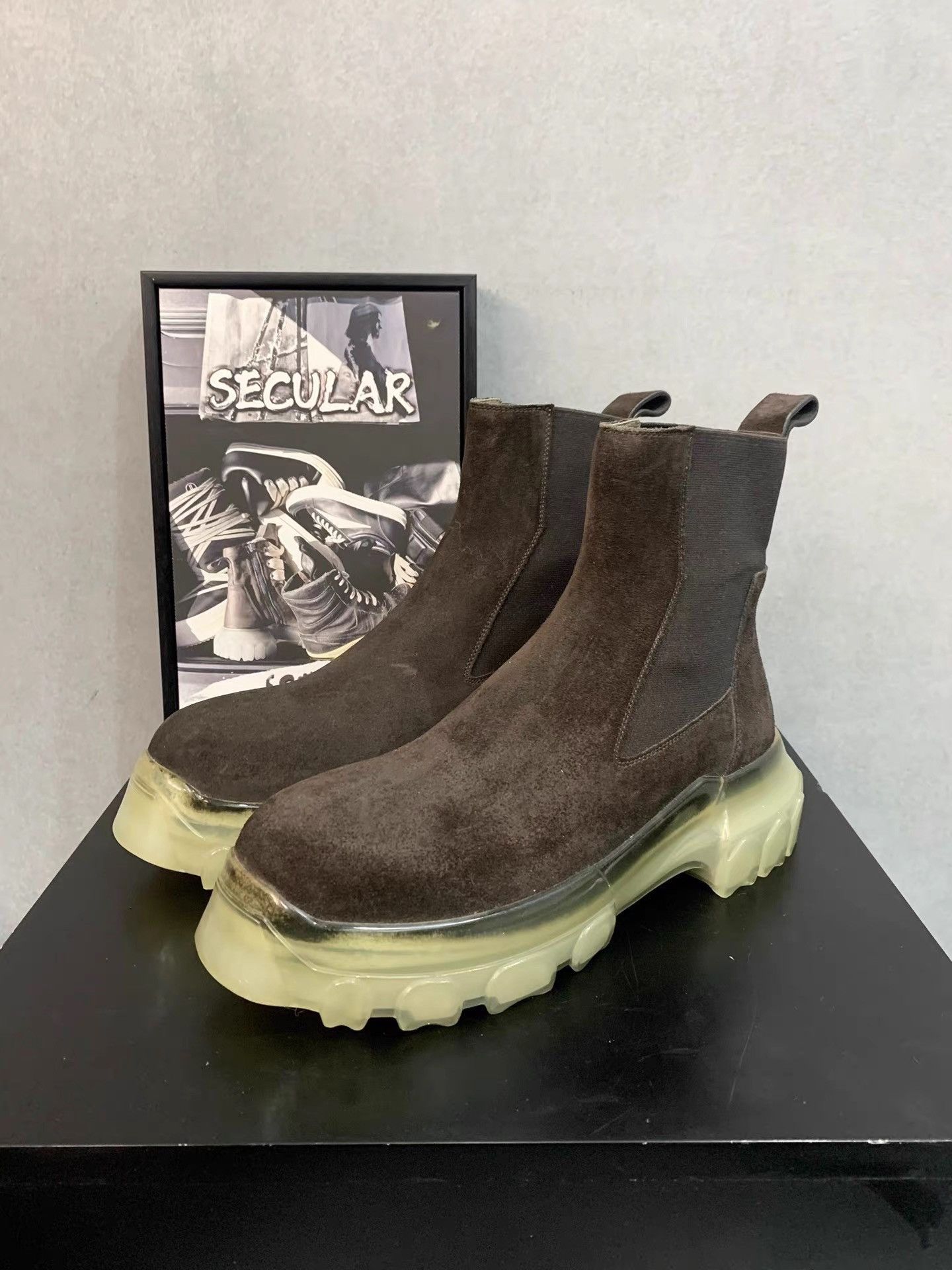 Rick Owens Rick Owens Tractor Sole Chelsea Boot K34 Size US 8 / EU 41 - 4 Thumbnail