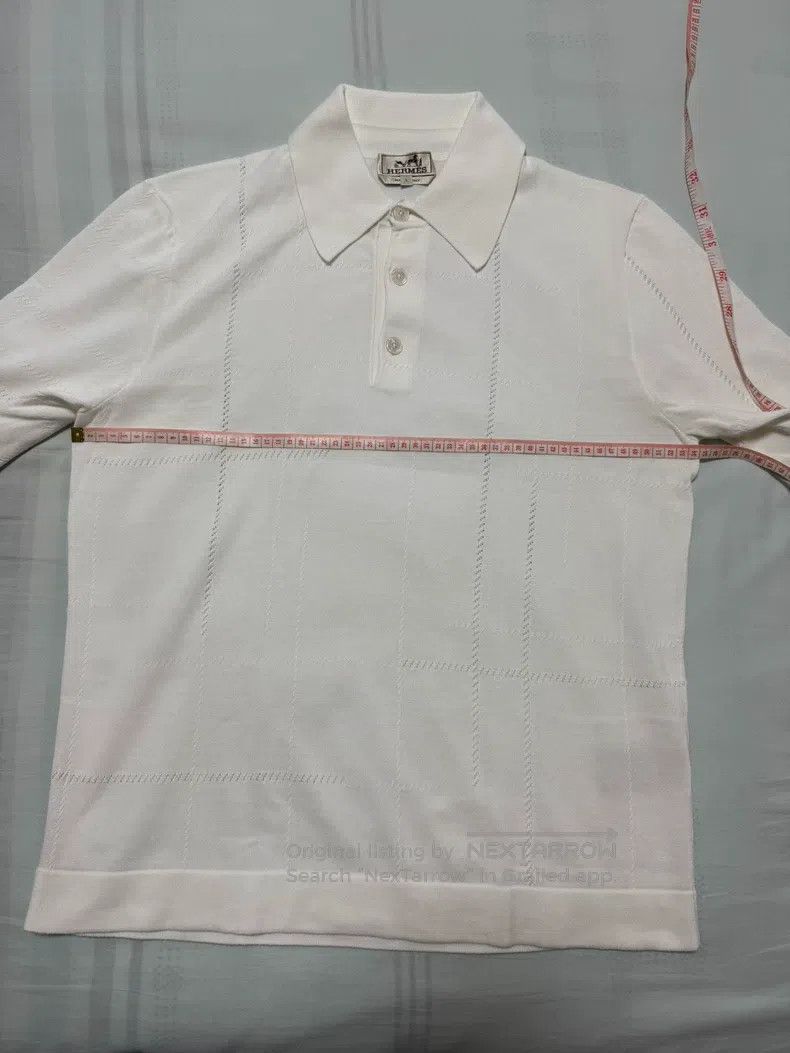 Hermes Hermes “Jeu de points sellier” knitted polo shirt. Size US L / EU 52-54 / 3 - 4 Thumbnail