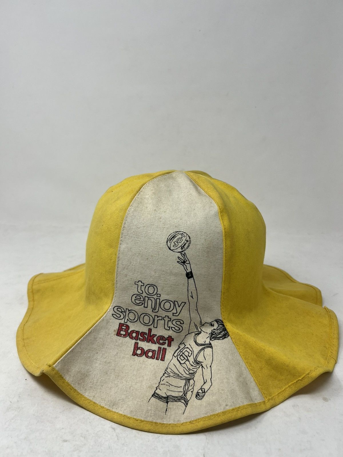 Vintage Vintage Bucket Hat "To Enjoy Sports Basketball" Size ONE SIZE - 1 Thumbnail