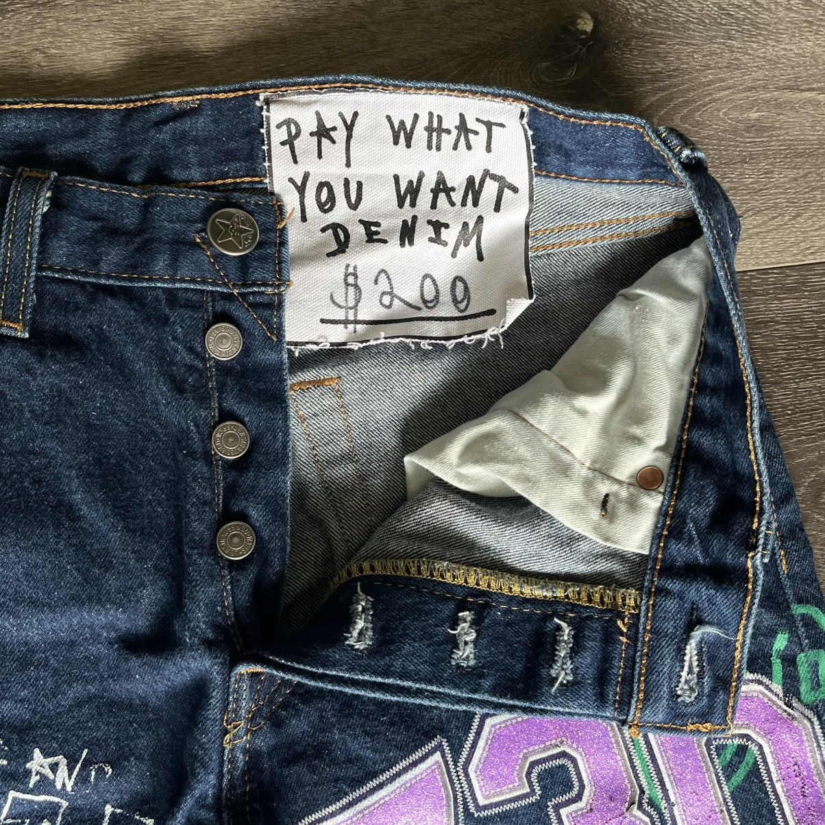 Asspizza Vintage Levi’s Asspizza PWYW Pay What You Want Denim Jeans Size US 30 / EU 46 - 6 Thumbnail