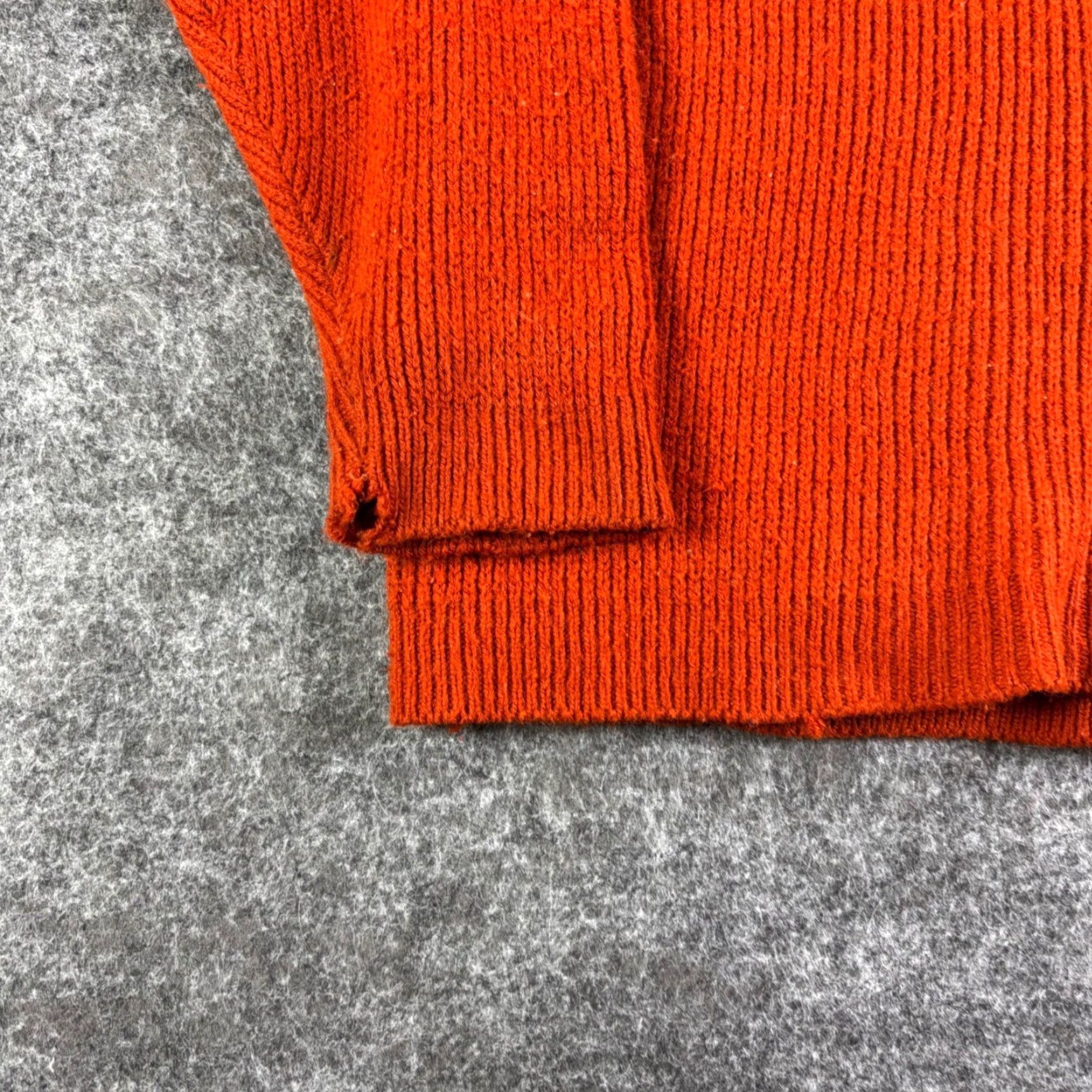 Vintage VINTAGE Heritage Sportswear Hoodie Knit Full Zip Orange Blue Stripe M Men Size US M / EU 48-50 / 2 - 8 Thumbnail