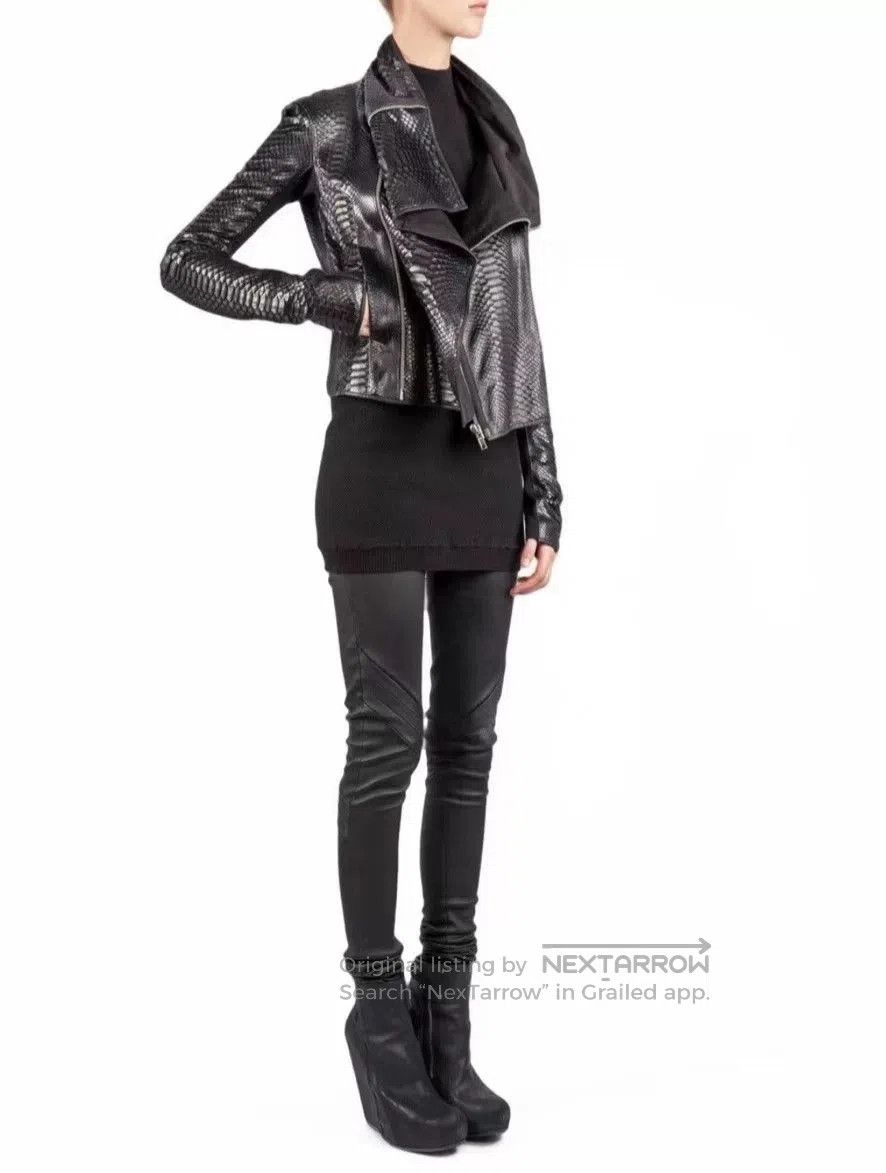 Rick Owens rare rick owens snakeskin motorcycle jacket. Size M / US 6-8 / IT 42-44 - 8 Thumbnail