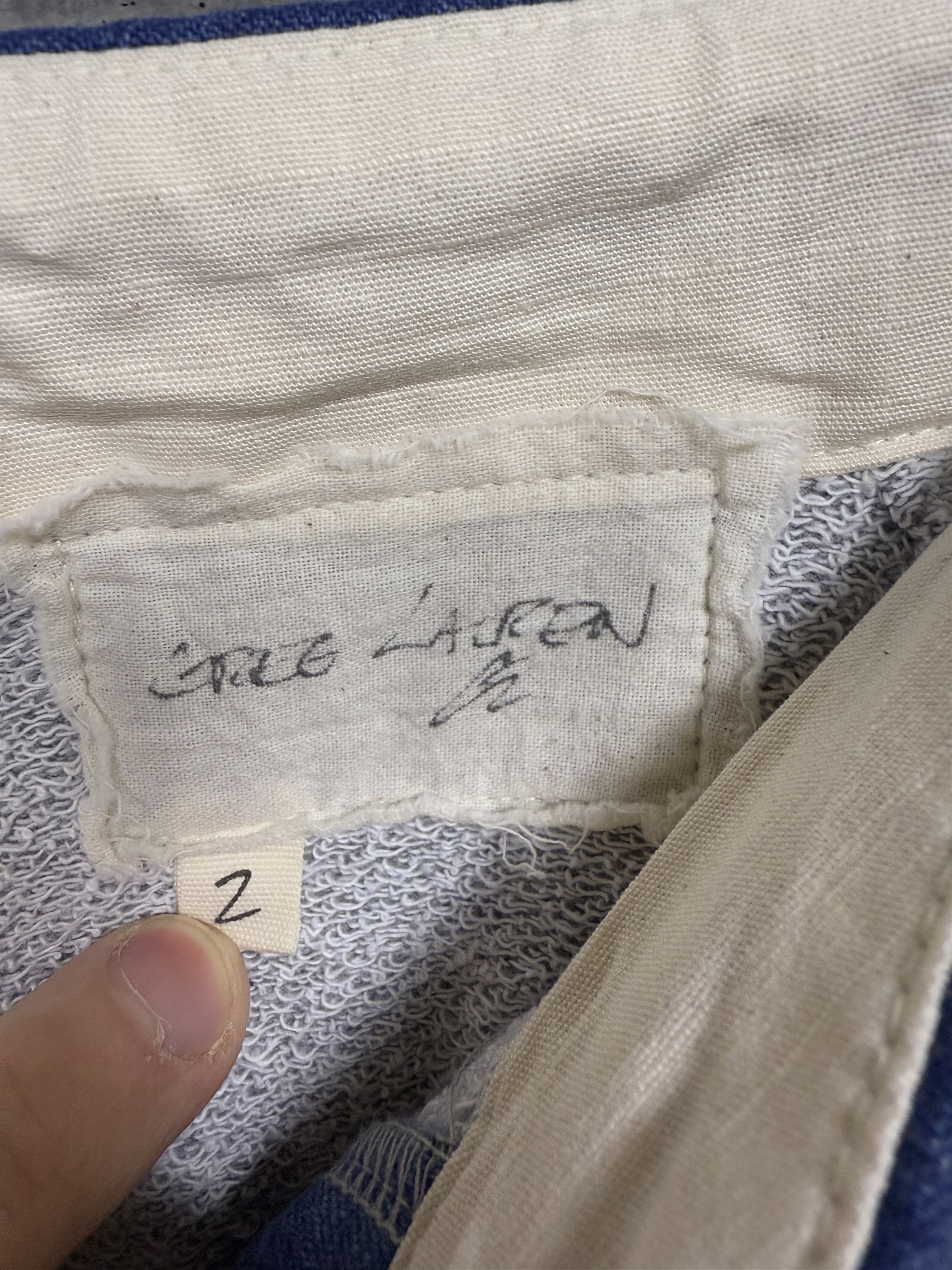 Greg Lauren $1700 Greg Lauren Denim Zip Wide Leg Jeans with Sweats Size US 34 / EU 50 - 6 Thumbnail