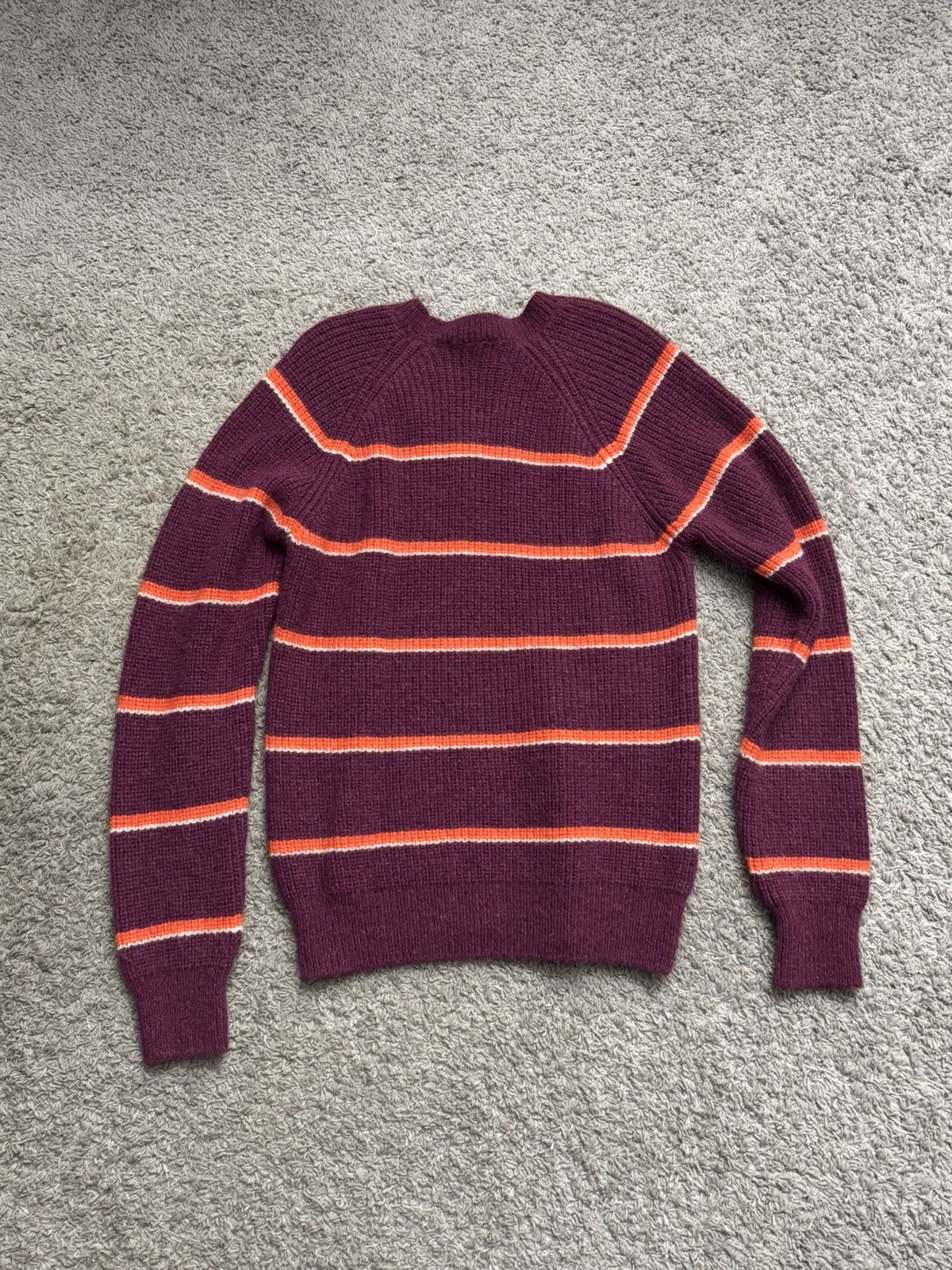 AMI AMI knit sweater size M , Purple and orange stripe Size US M / EU 48-50 / 2 - 3 Thumbnail