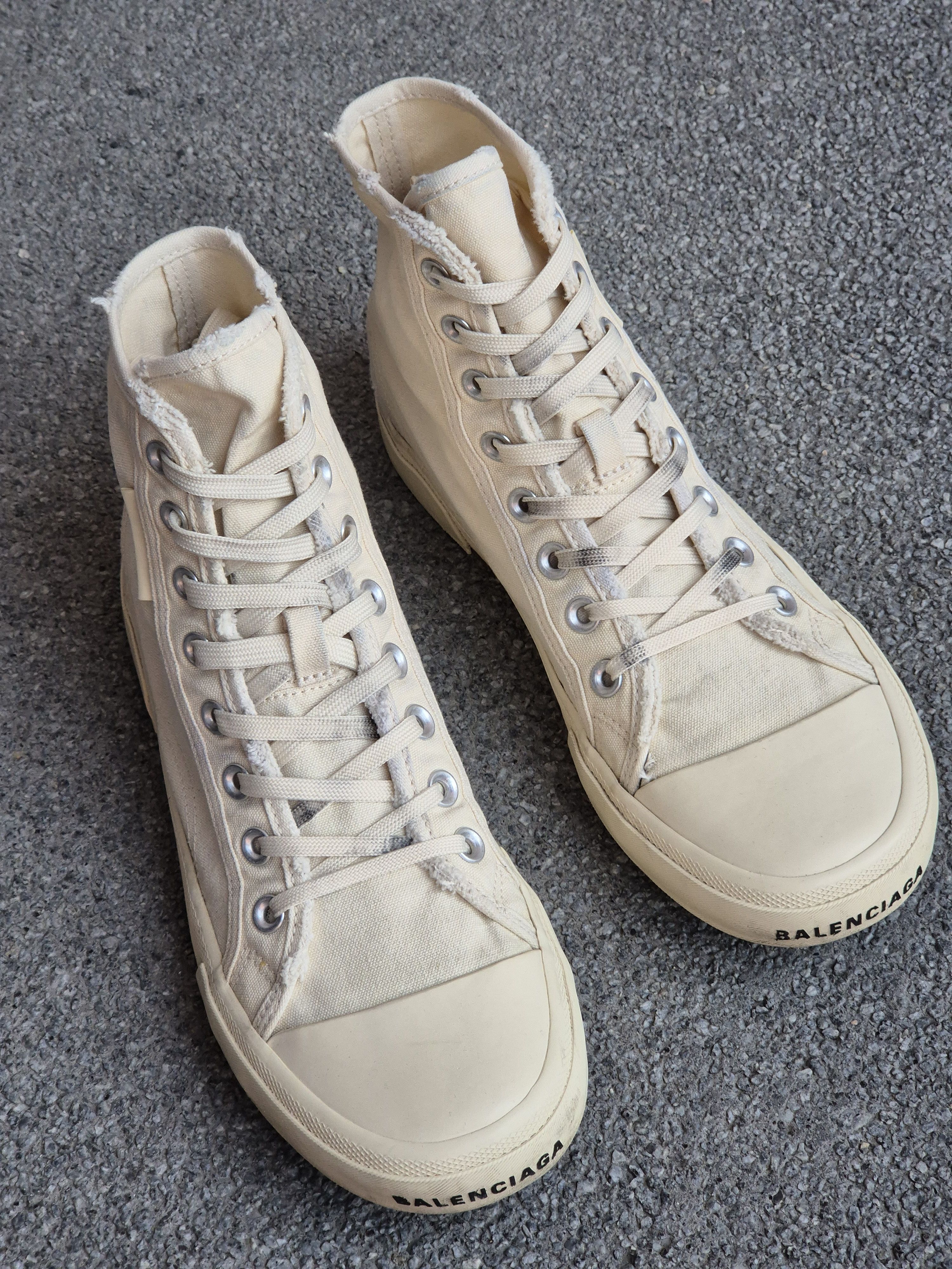 Balenciaga Balenciaga Paris Destroyed High Tops 688752 Size US 8 / EU 41 - 1 Thumbnail