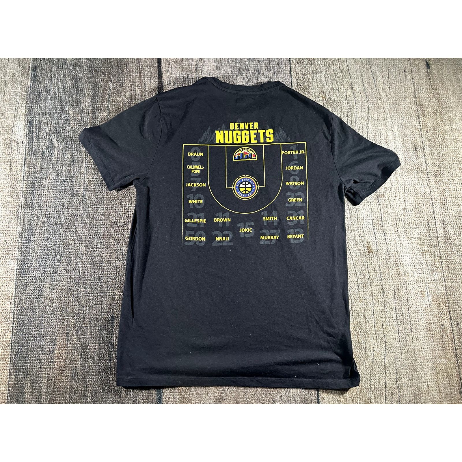 New Era New Era Denver Nuggets 2023 NBA Championship Black Shirt Lrg Size US L / EU 52-54 / 3 - 7 Thumbnail
