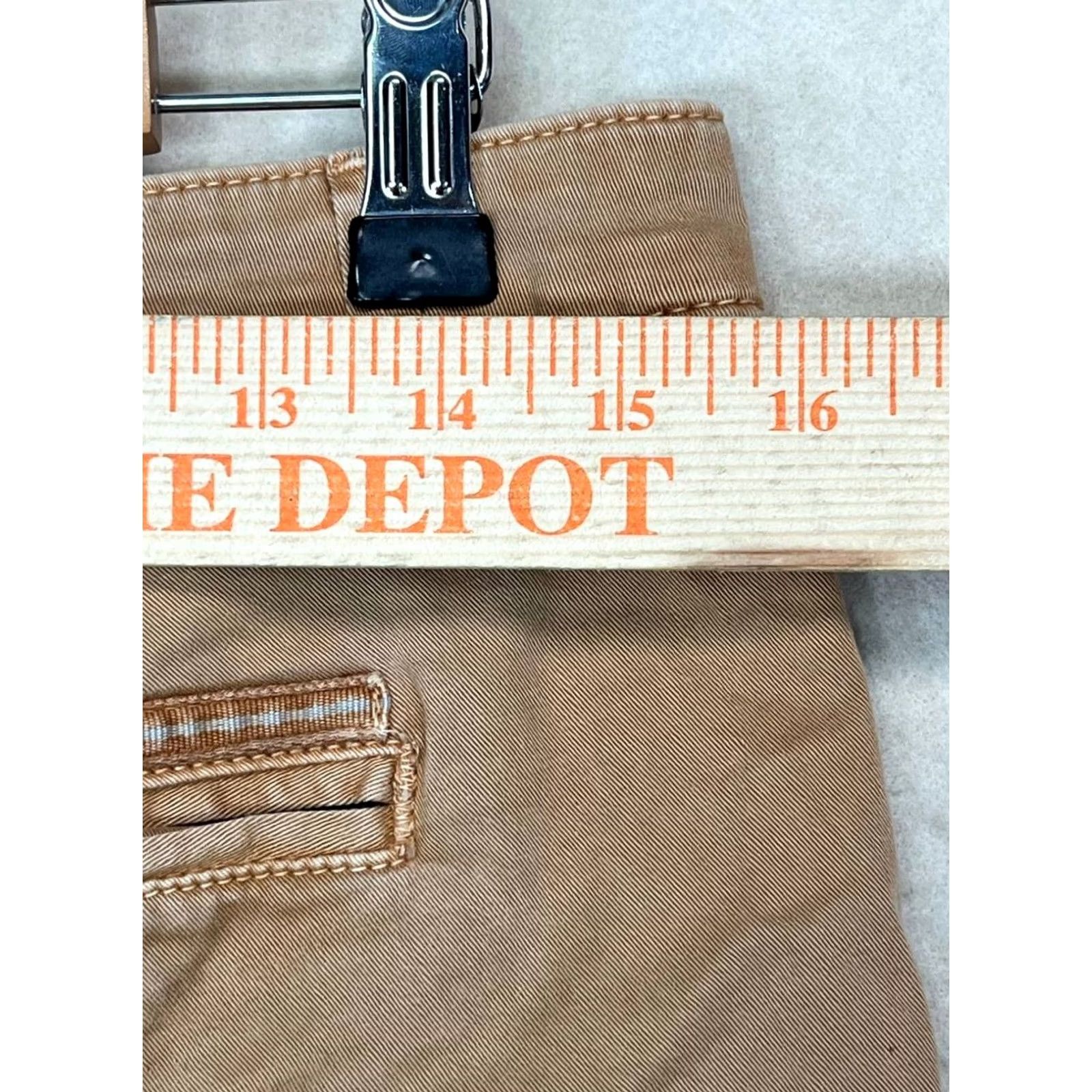 Anthropologie Anthropologie Chino Shorts Womens 28 Khaki Relaxed Stretch Cotton Blend Blue Front Zipper Casual Denim 7in Inseam Mens? No, Womens Size 28" / US 6 / IT 42 - 5 Thumbnail