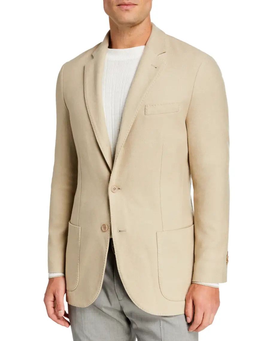 Loro Piana o1loc1c0424 FA15948 Sweater Jacket in String Beige Size US M / EU 48-50 / 2 - 1 Thumbnail