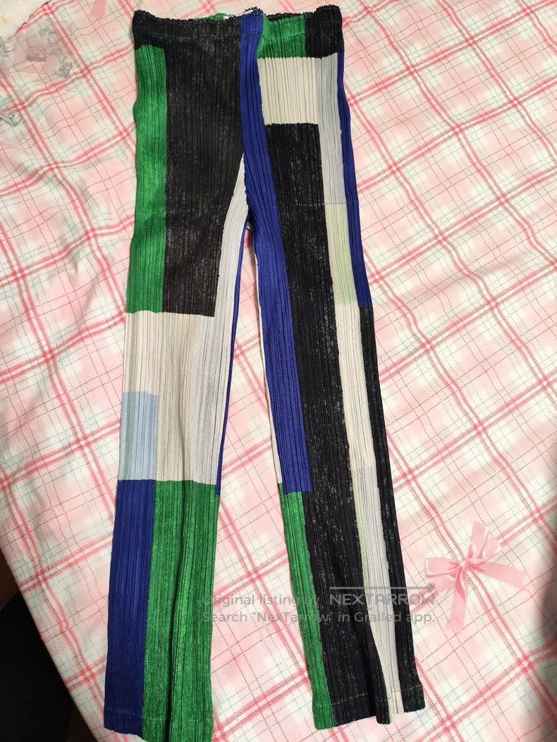 Issey Miyake Issey Miyake Color-block Slim-fit Pants Size 25" / US 0 / IT 36 - 1 Thumbnail