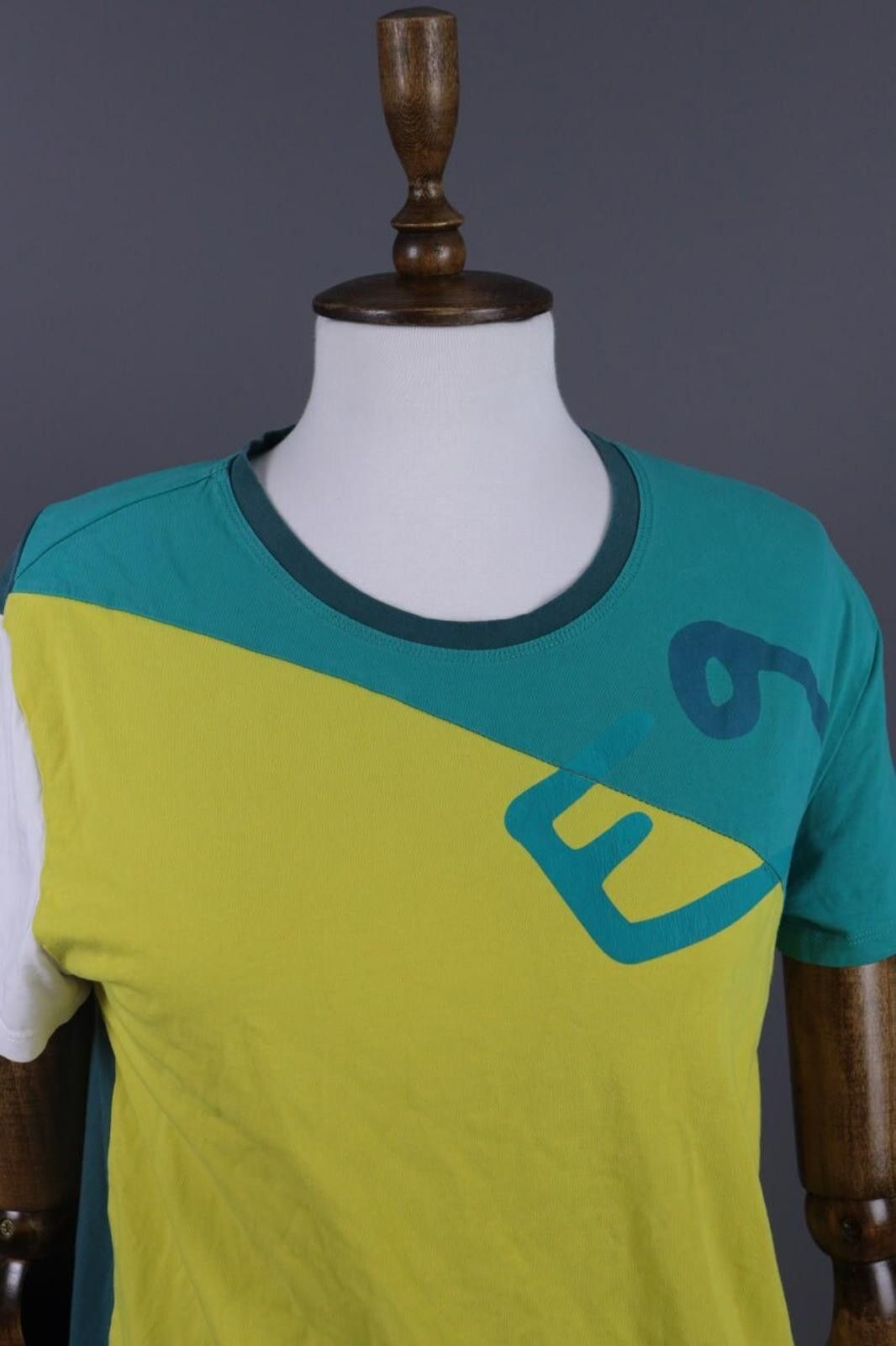 Zadig & Voltaire E9 Green Coloblock Short Sleeve Summer T-Shirt Size S Size S / US 4 / IT 40 - 7 Thumbnail