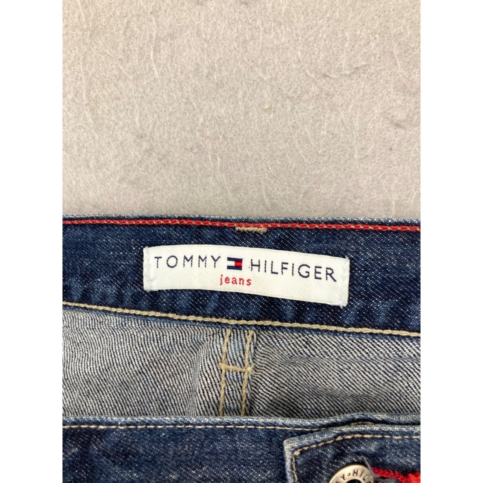Tommy Hilfiger VINTAGE Tommy Hilfiger Denim Skirt 6 Blue Carpenter Mid Rise Casual 90s Womens USA MADE Size 28" / US 6 / IT 42 - 7 Thumbnail