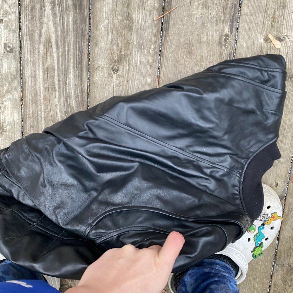 Moose Knuckles Moose Knuckles Leather Biker Jacket Black Medium Designer M Size US XS / EU 42 / 0 - 7 Thumbnail