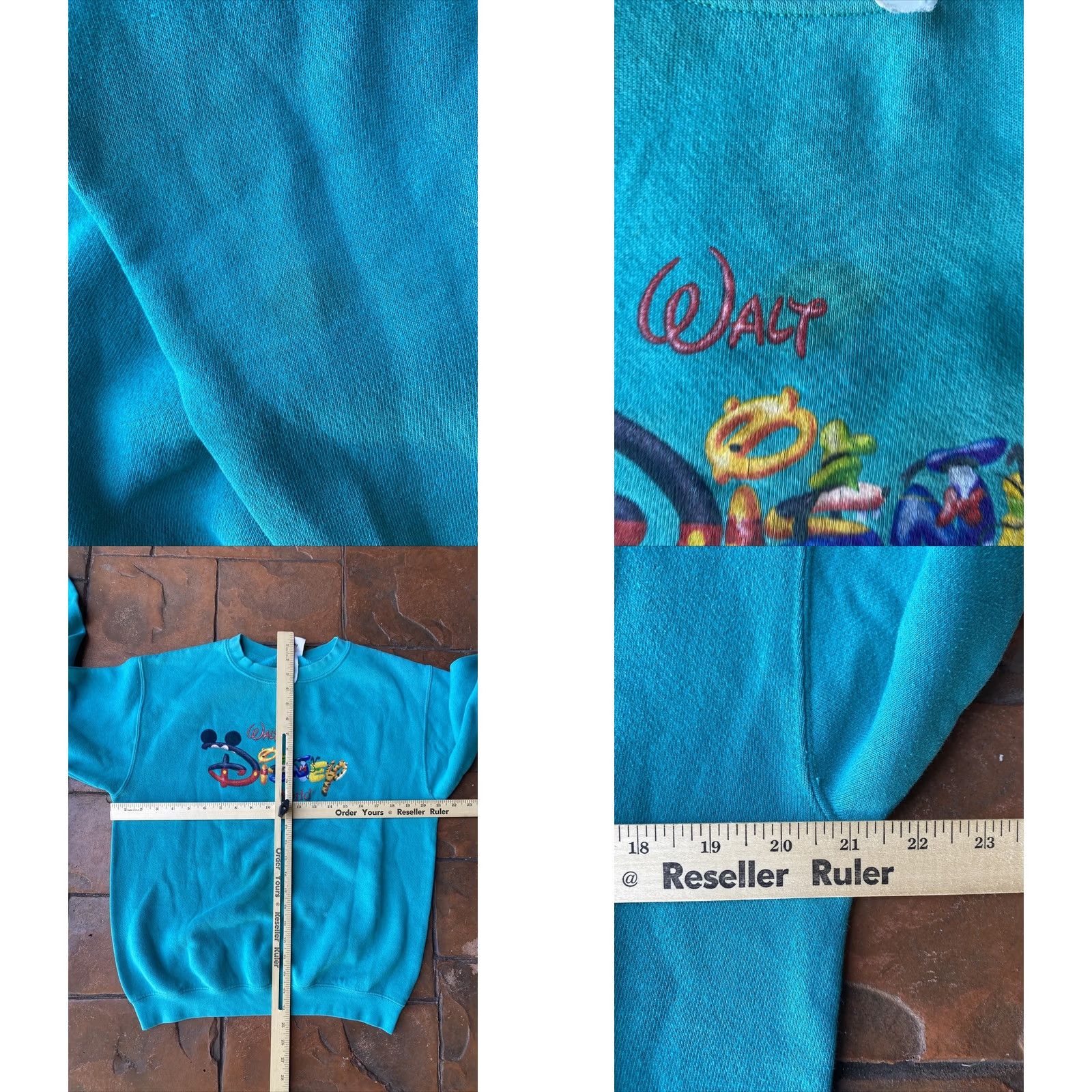Disney VINTAGE Walt Disney World Characters Spell Out Crewneck Sweatshirt Size US S / EU 44-46 / 1 - 8 Thumbnail