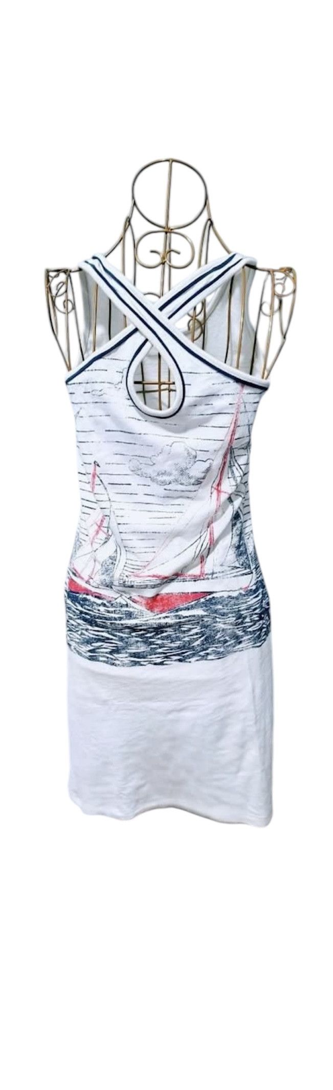 Polo Ralph Lauren Ralph Lauren RL Cross Back Dress Fullprint Size S / US 4 / IT 40 - 3 Thumbnail