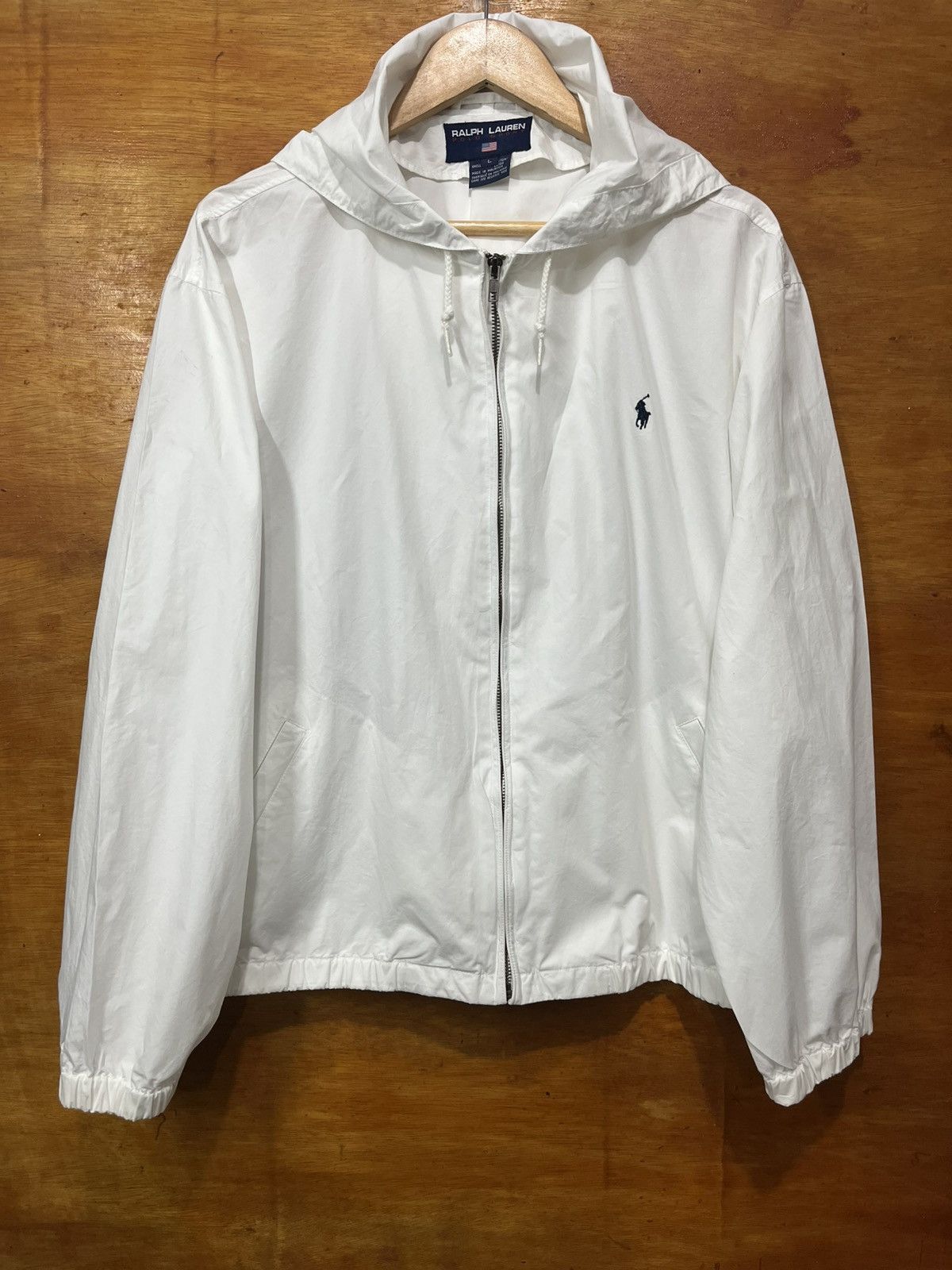 Polo Ralph Lauren × Vintage 1990s Ralph Lauren POLO SPORT Light Parka White Size US L / EU 52-54 / 3 - 5 Thumbnail