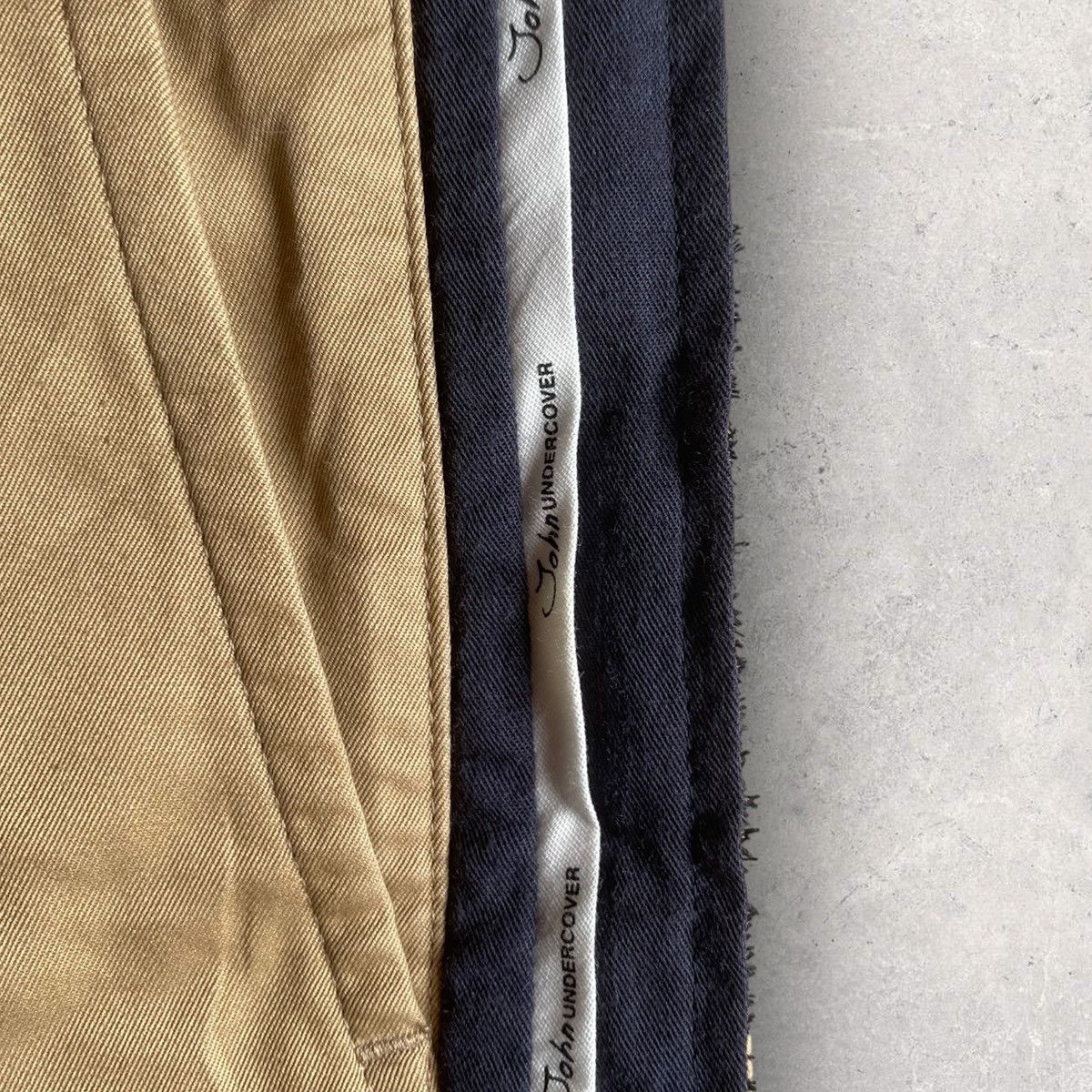 John Undercover × Undercover Side Logo Tape Pants Size US 29 - 4 Thumbnail