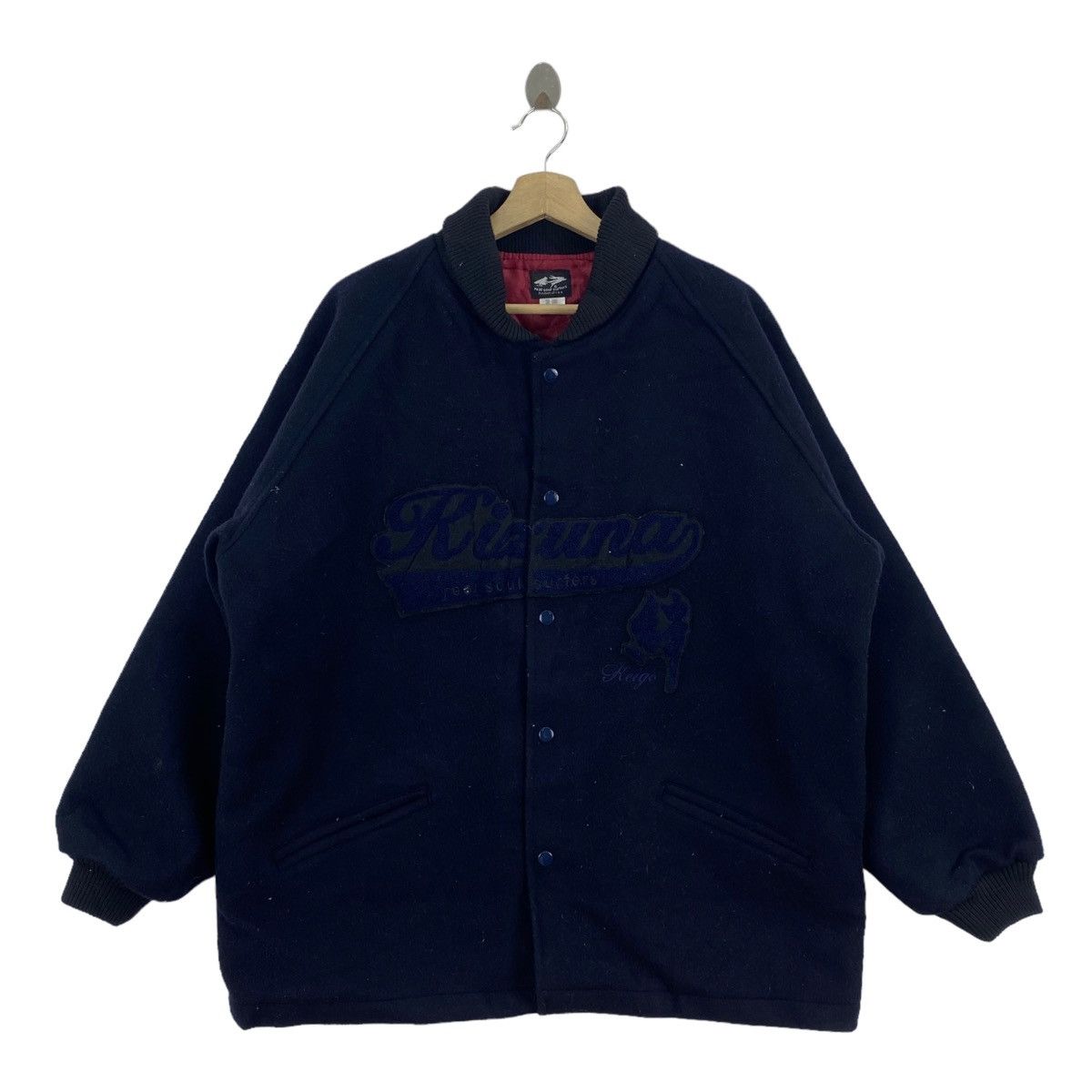 Japanese Brand REAL SOUL SURFERS Kizuna Japanese Brand Navy Wool Heavy Coat Size US M / EU 48-50 / 2 - 1 Thumbnail