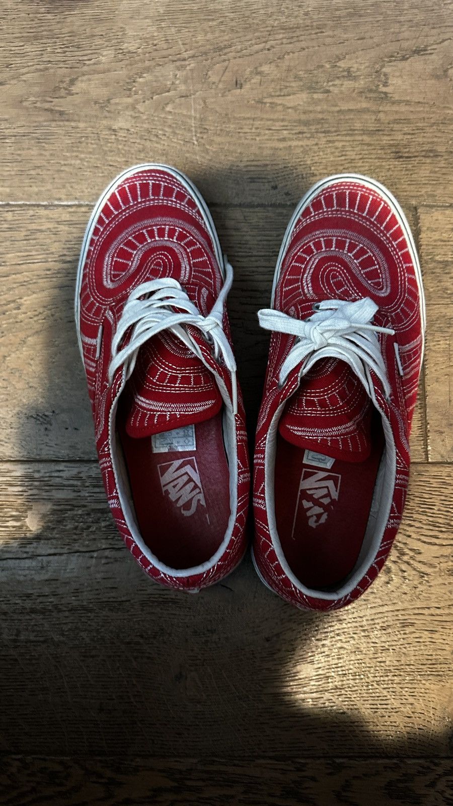 SS14 Supreme x Vans Era Spiral US 9 Red Uptown Era Spiral