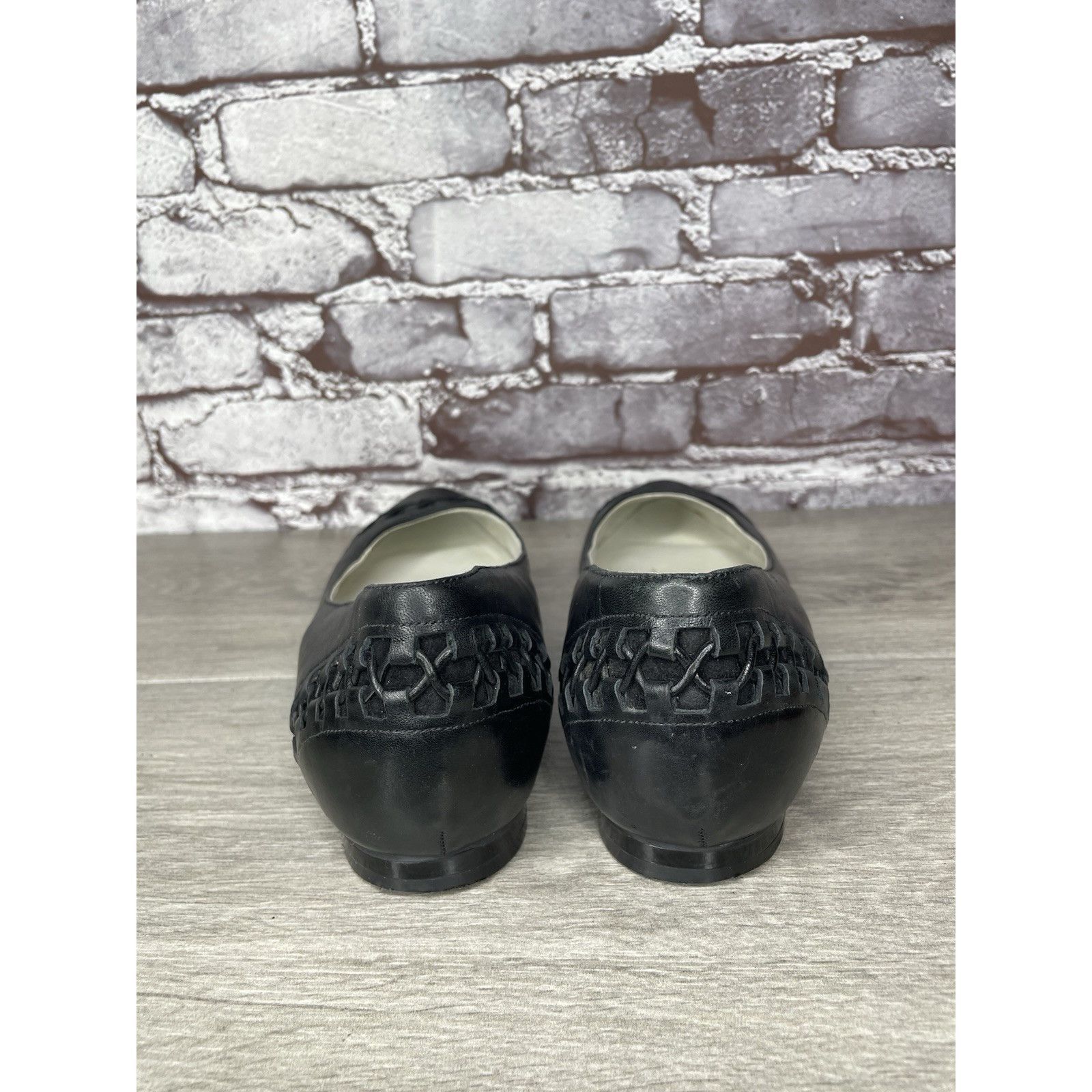Cole Haan Maria Sharapova by Cole Haan Air Bacara Black Leather Ballet Size US 11 / IT 41 - 4 Thumbnail