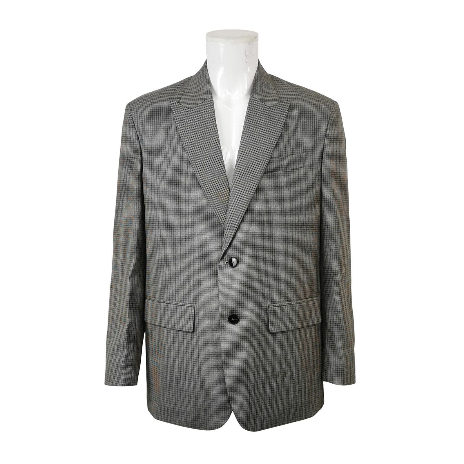 Valentino Valentino Multi-Color Check Wool Blazer 40R Size 40R - 1 Thumbnail